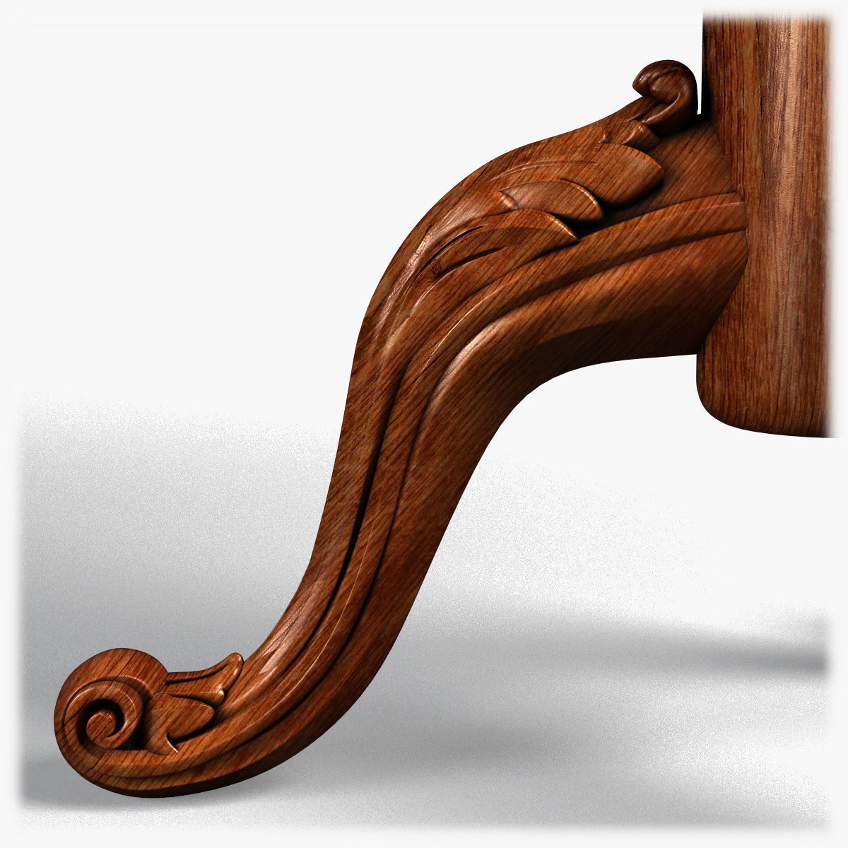 Table0050 ornate table with gold base 3D model_13