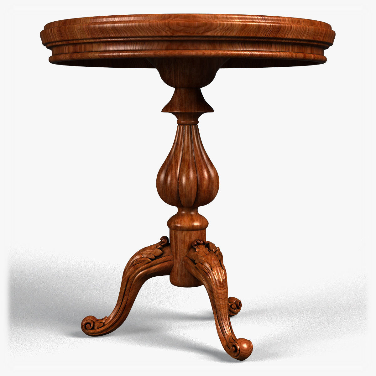 Table0050 ornate table with gold base 3D model_10