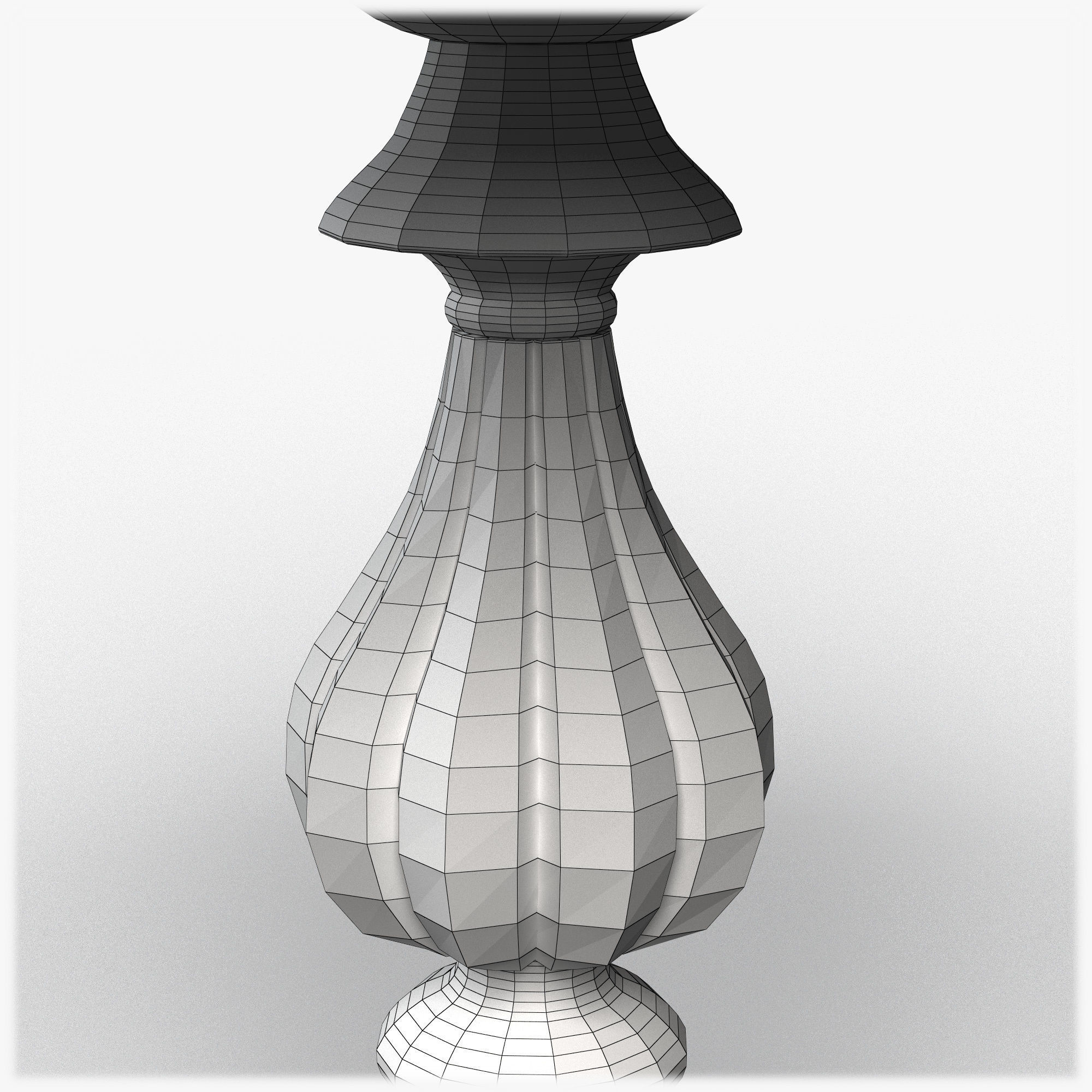 Table0050 ornate table with gold base 3D model_16