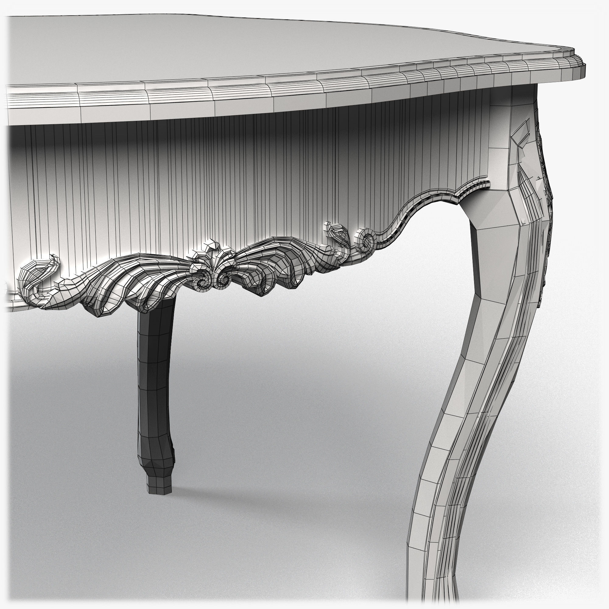 Table0051 octagonal coffee table 3D model_16