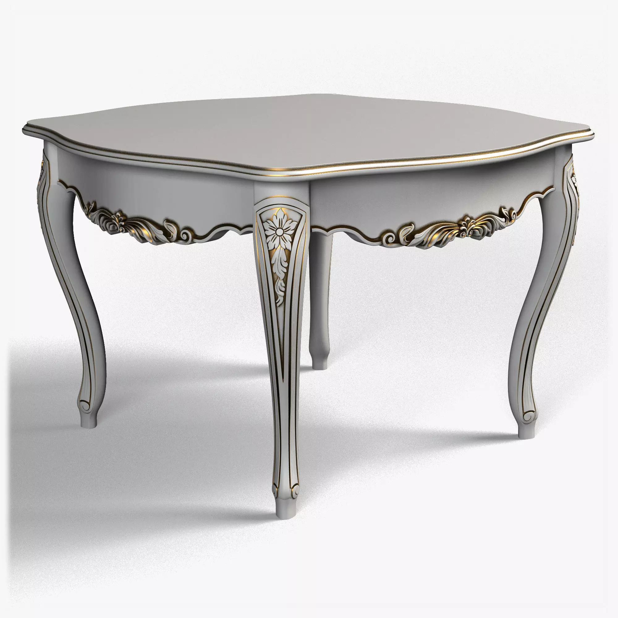 Table0051 octagonal coffee table 3D model_0