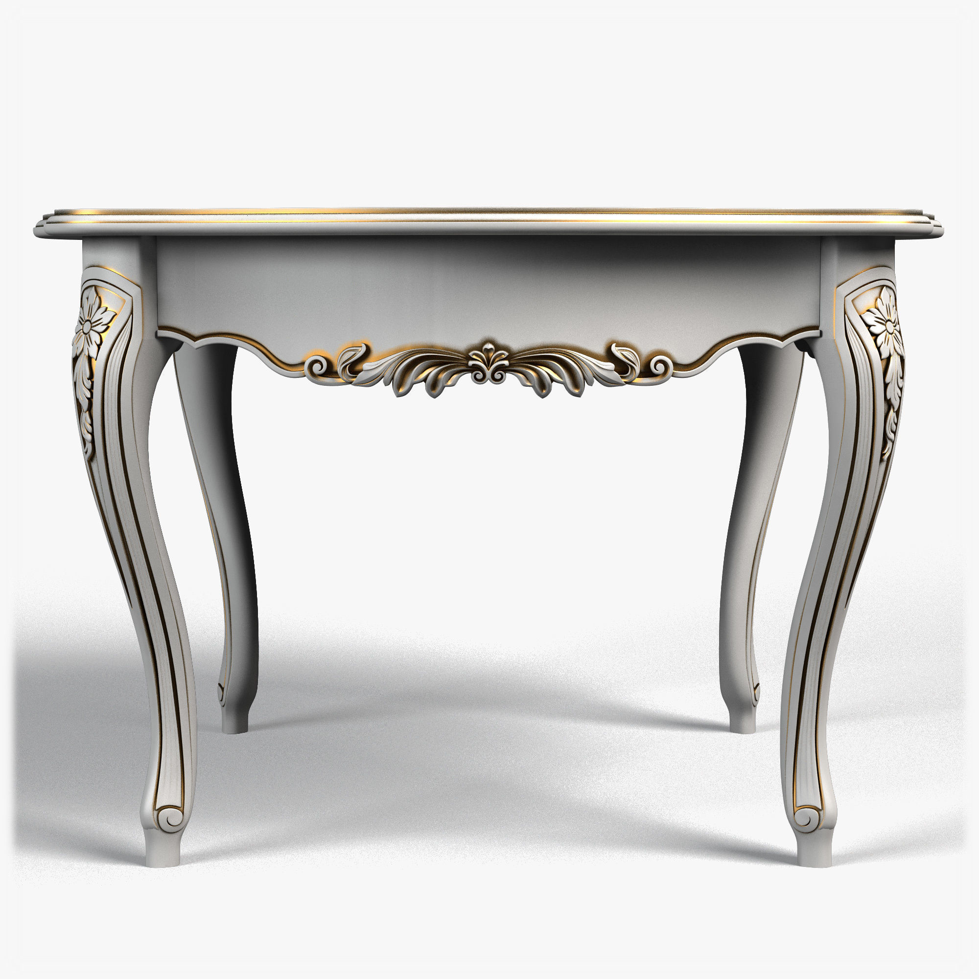 Table0051 octagonal coffee table 3D model_2