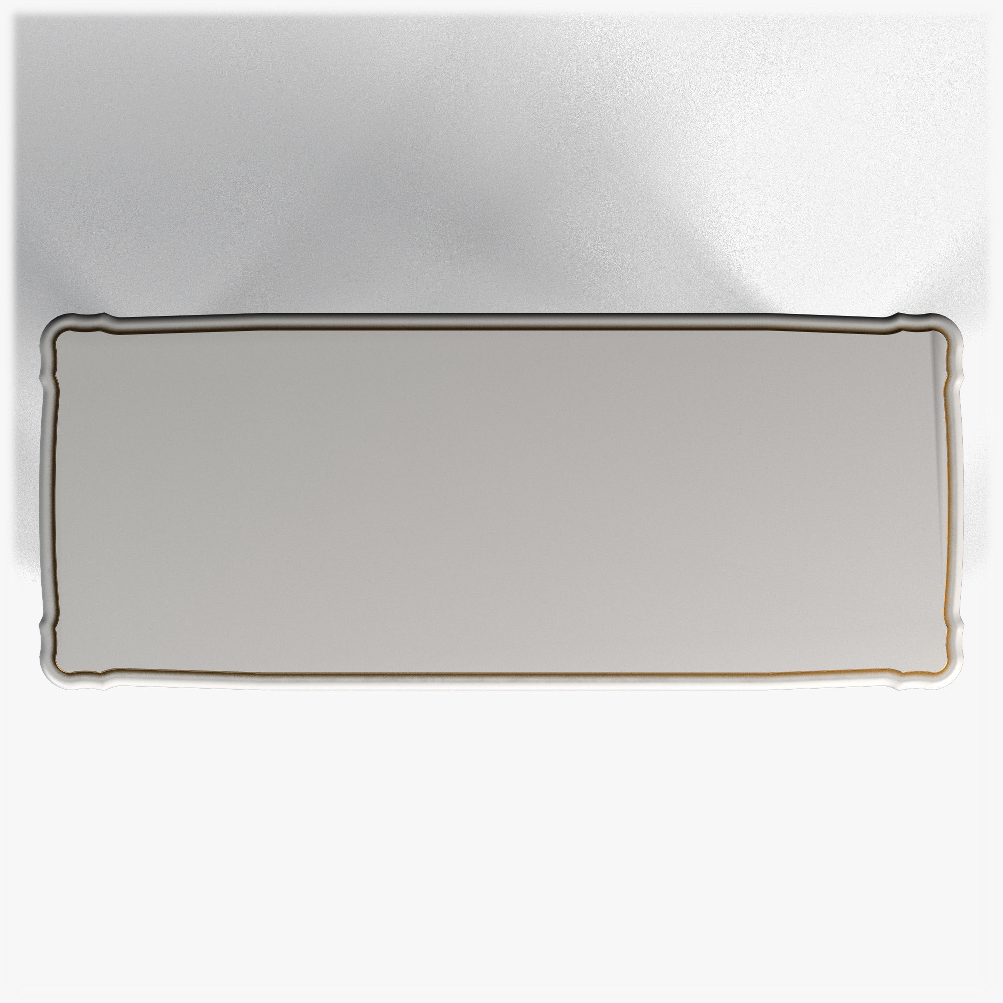 Table0052 rectangular mirror hanging on wall 3D model_1