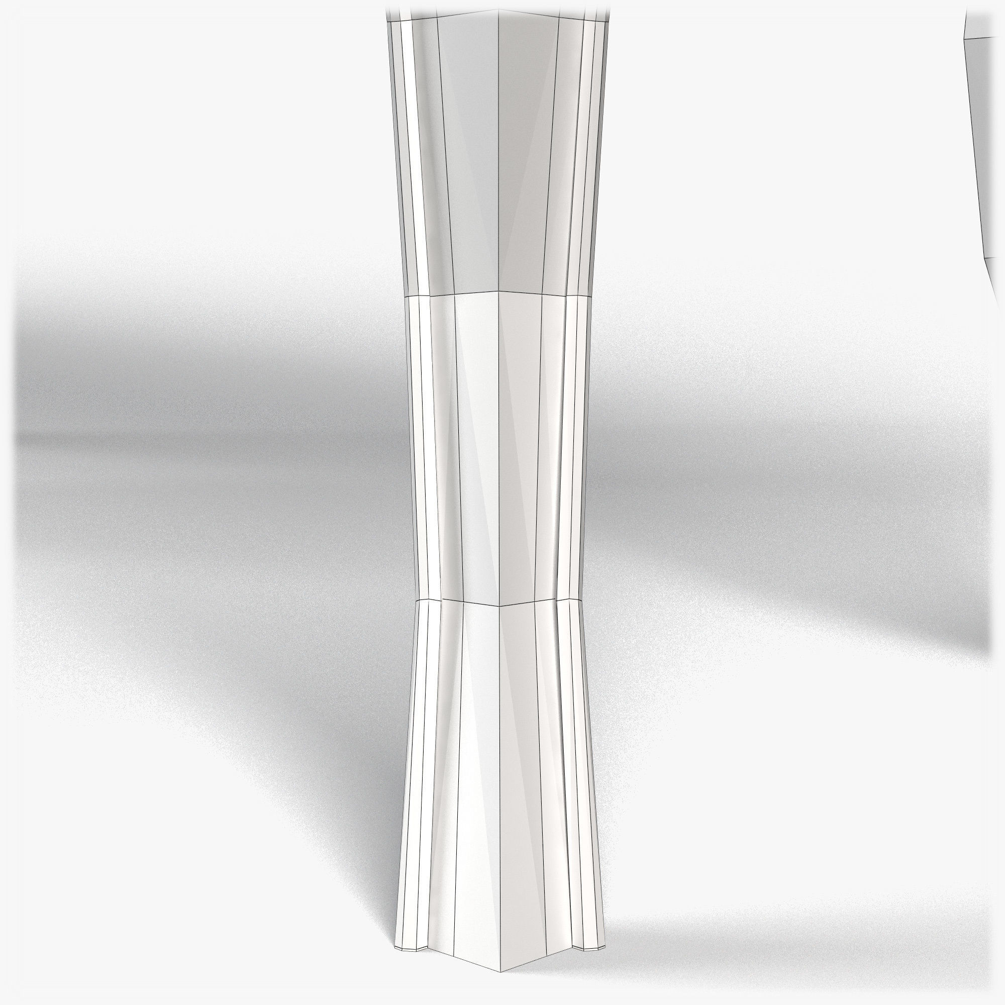 Table0052 rectangular mirror hanging on wall 3D model_19