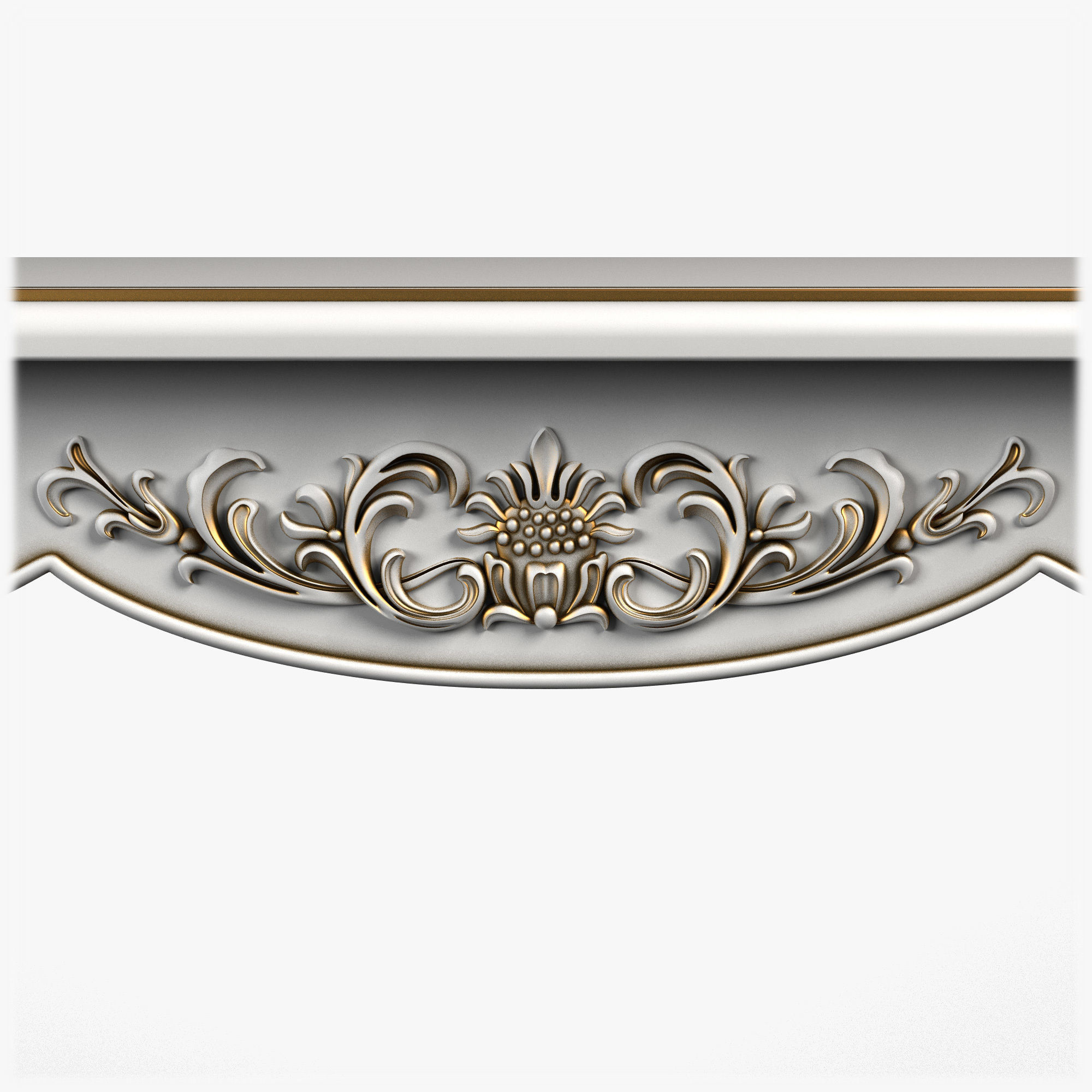 Table0052 rectangular mirror hanging on wall 3D model_5