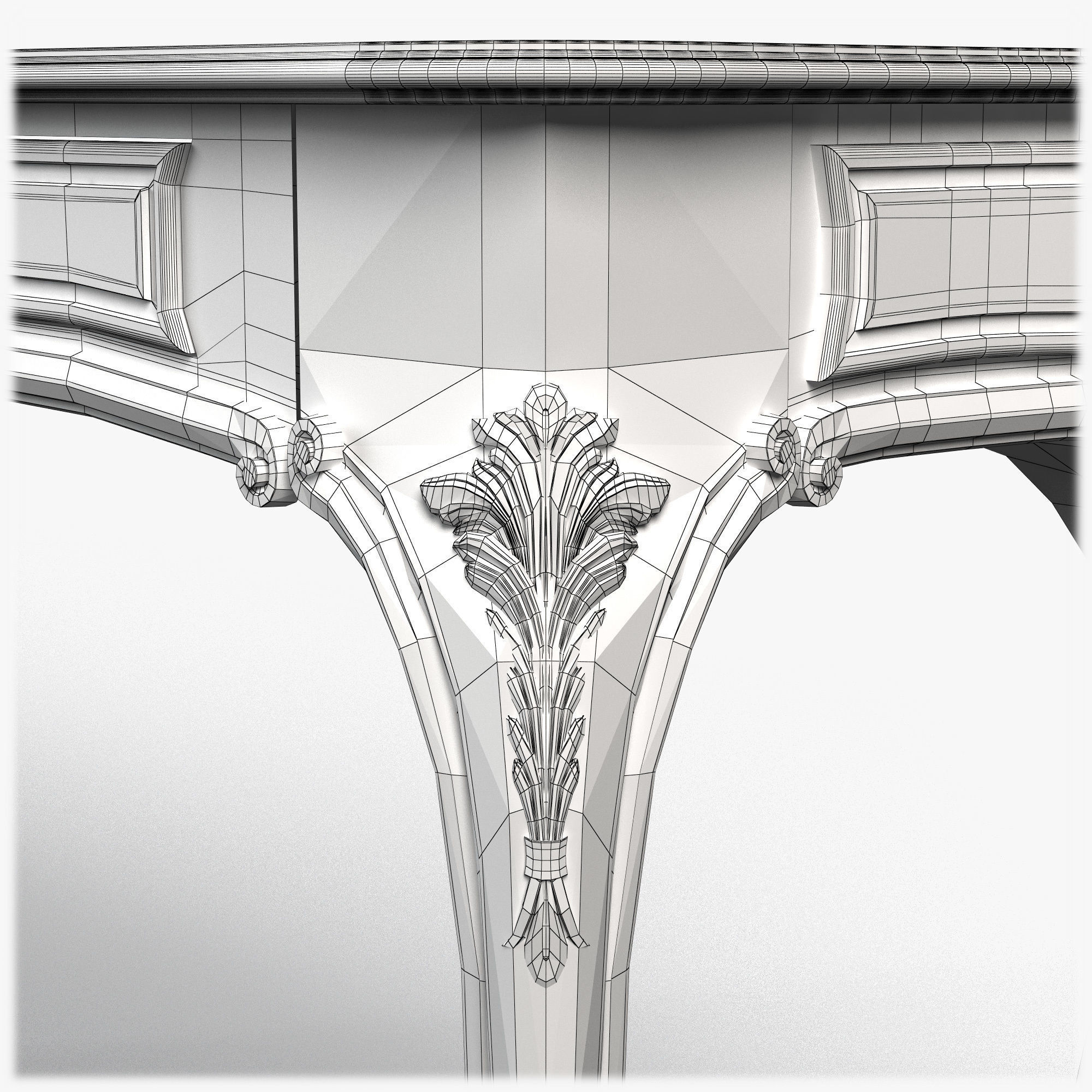 Table0053 console table 3D model_18