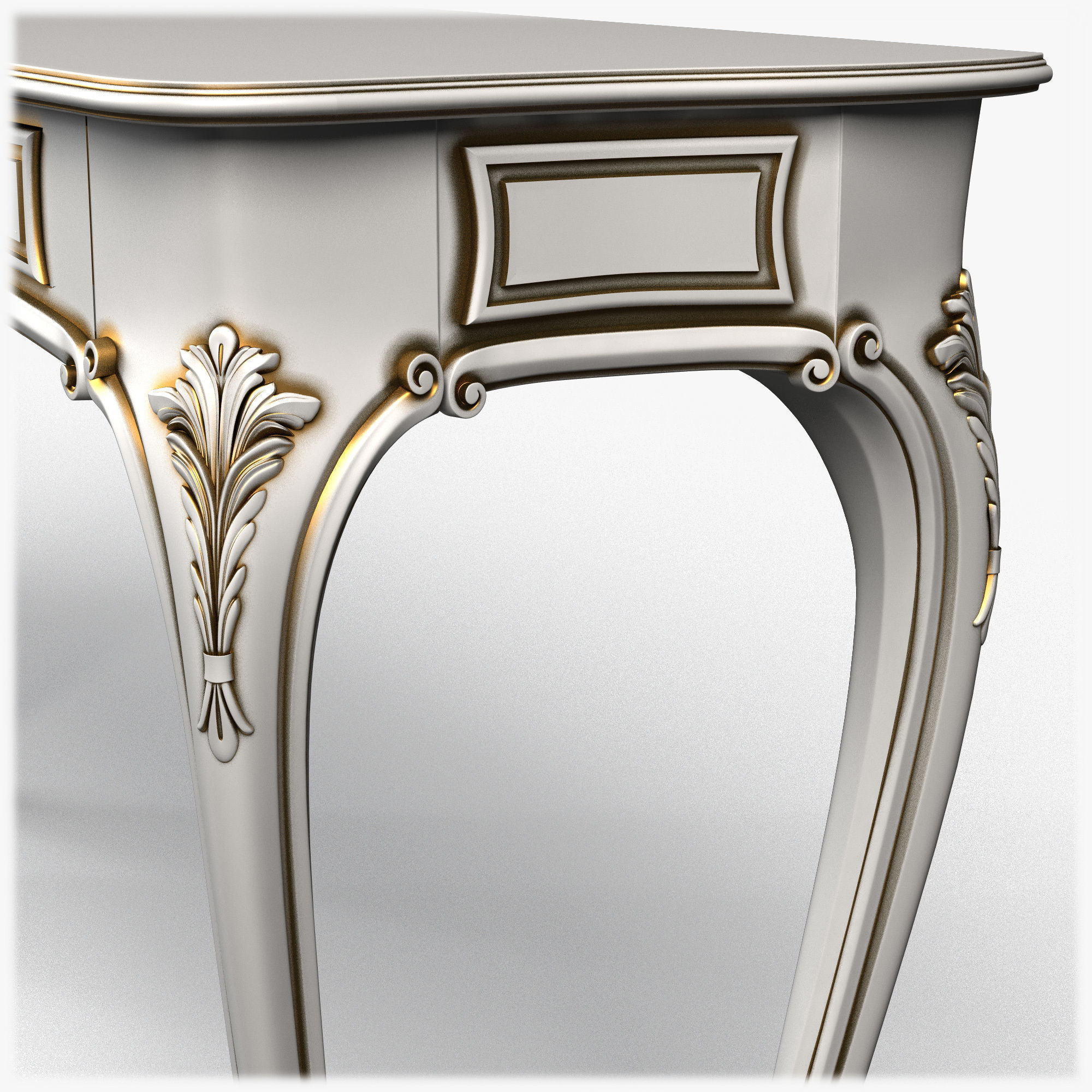 Table0053 console table 3D model_4