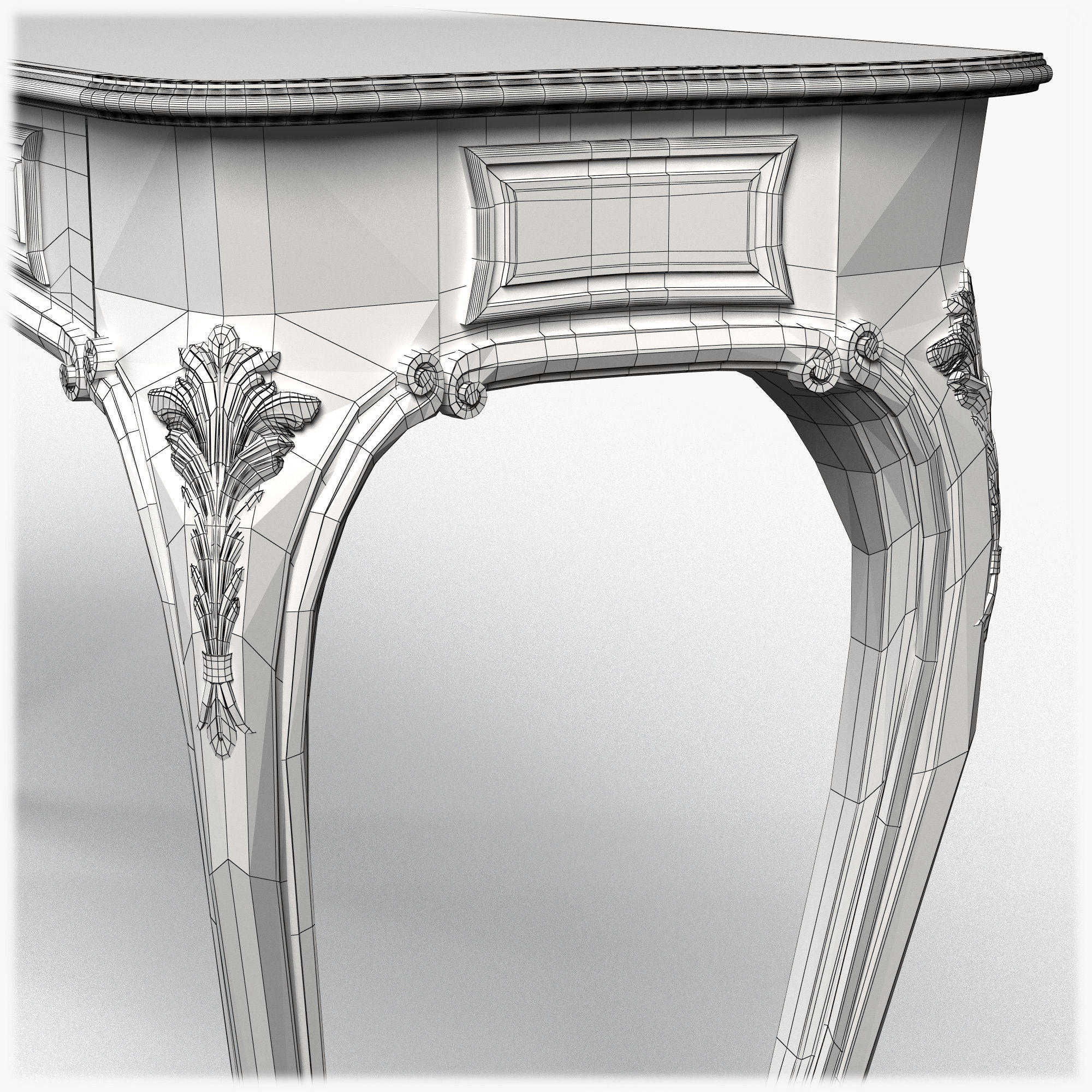 Table0053 console table 3D model_16