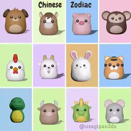 Chinese Zodiac - 12 signs