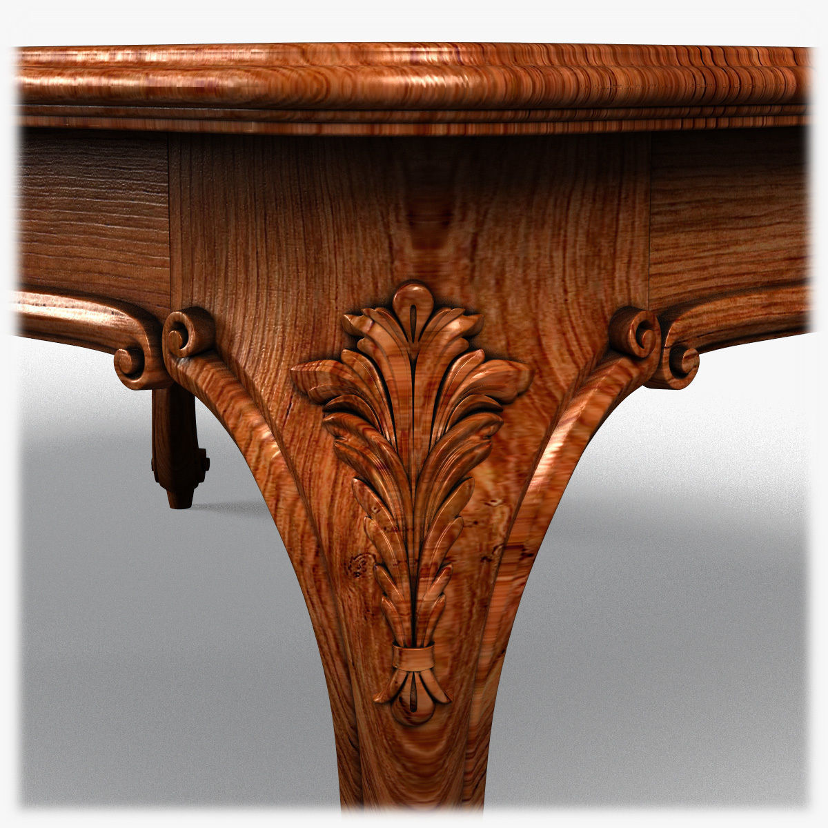 Table0057 ornate coffee table 3D model_14