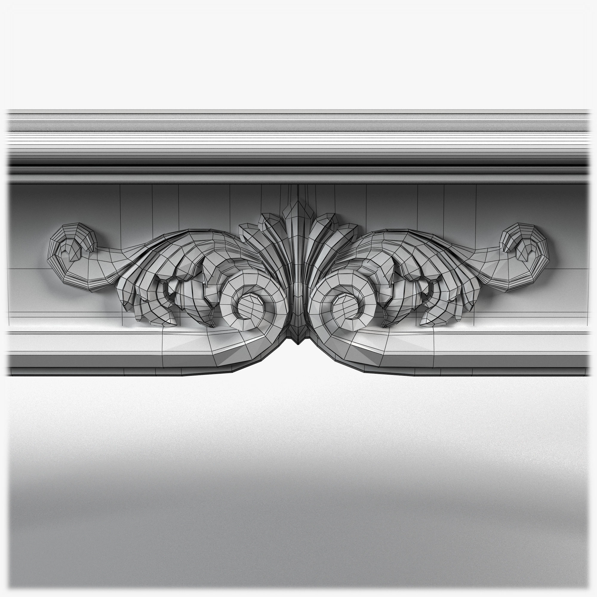 Table0057 ornate coffee table 3D model_17