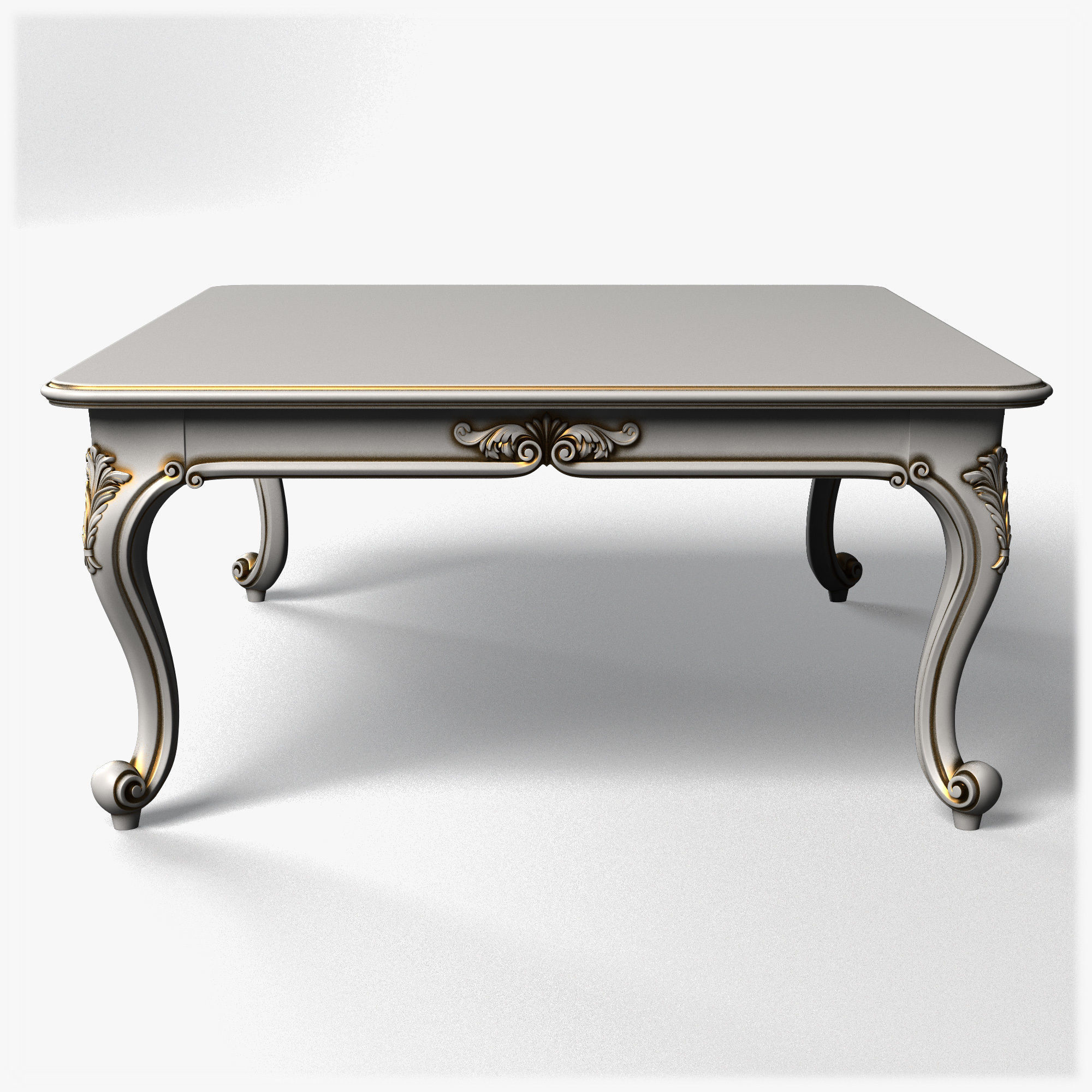 Table0057 ornate coffee table 3D model_3
