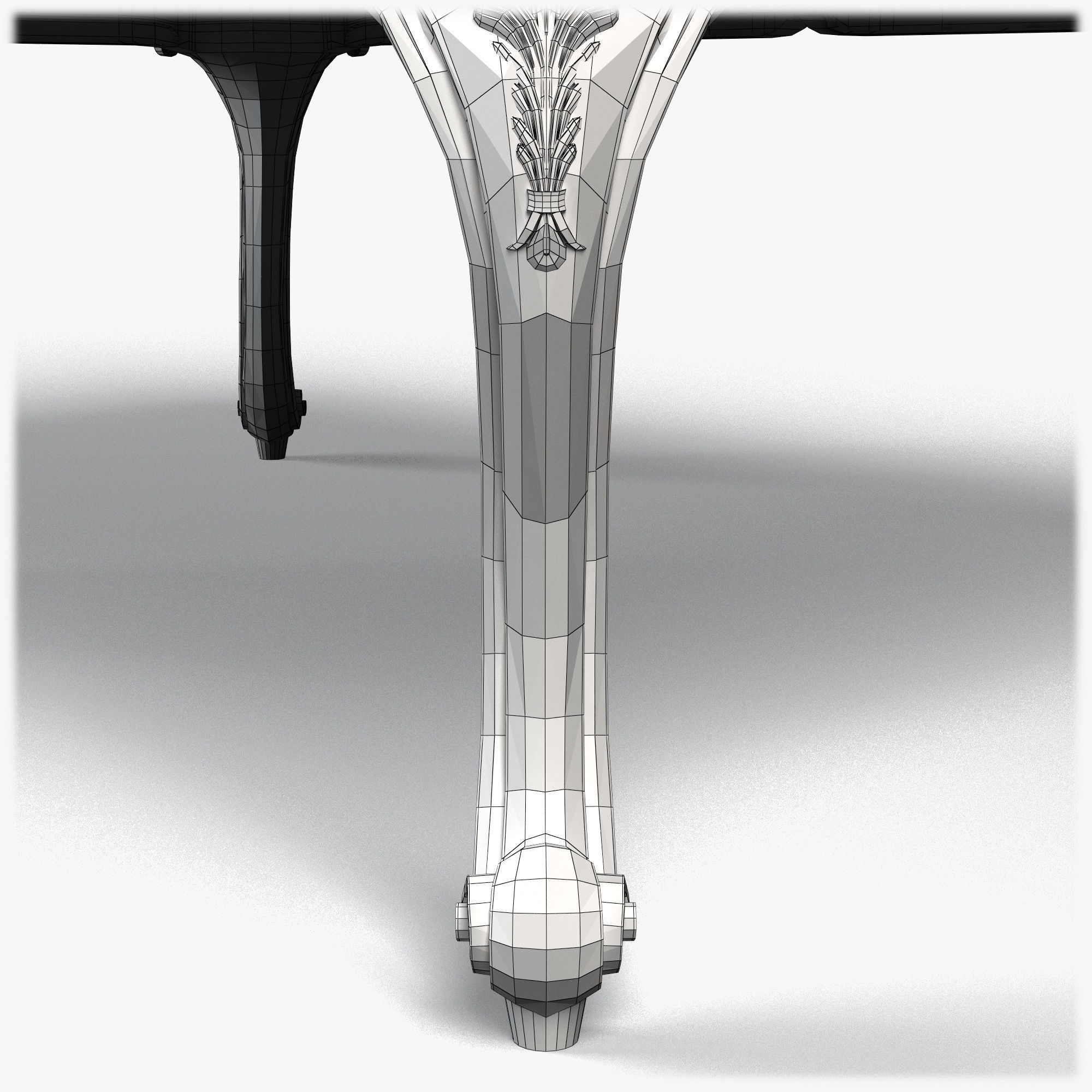 Table0057 ornate coffee table 3D model_19