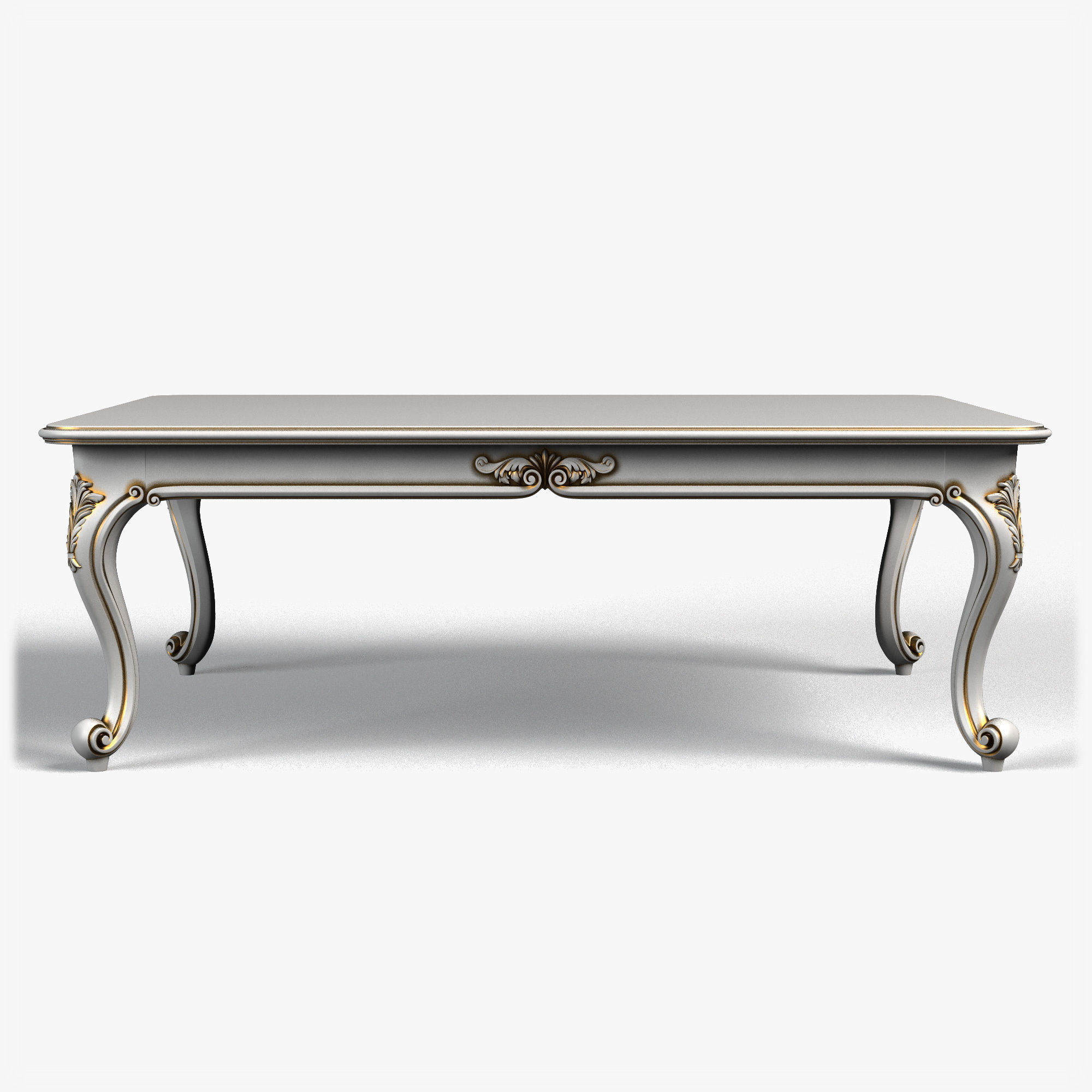 Table0057 ornate coffee table 3D model_2