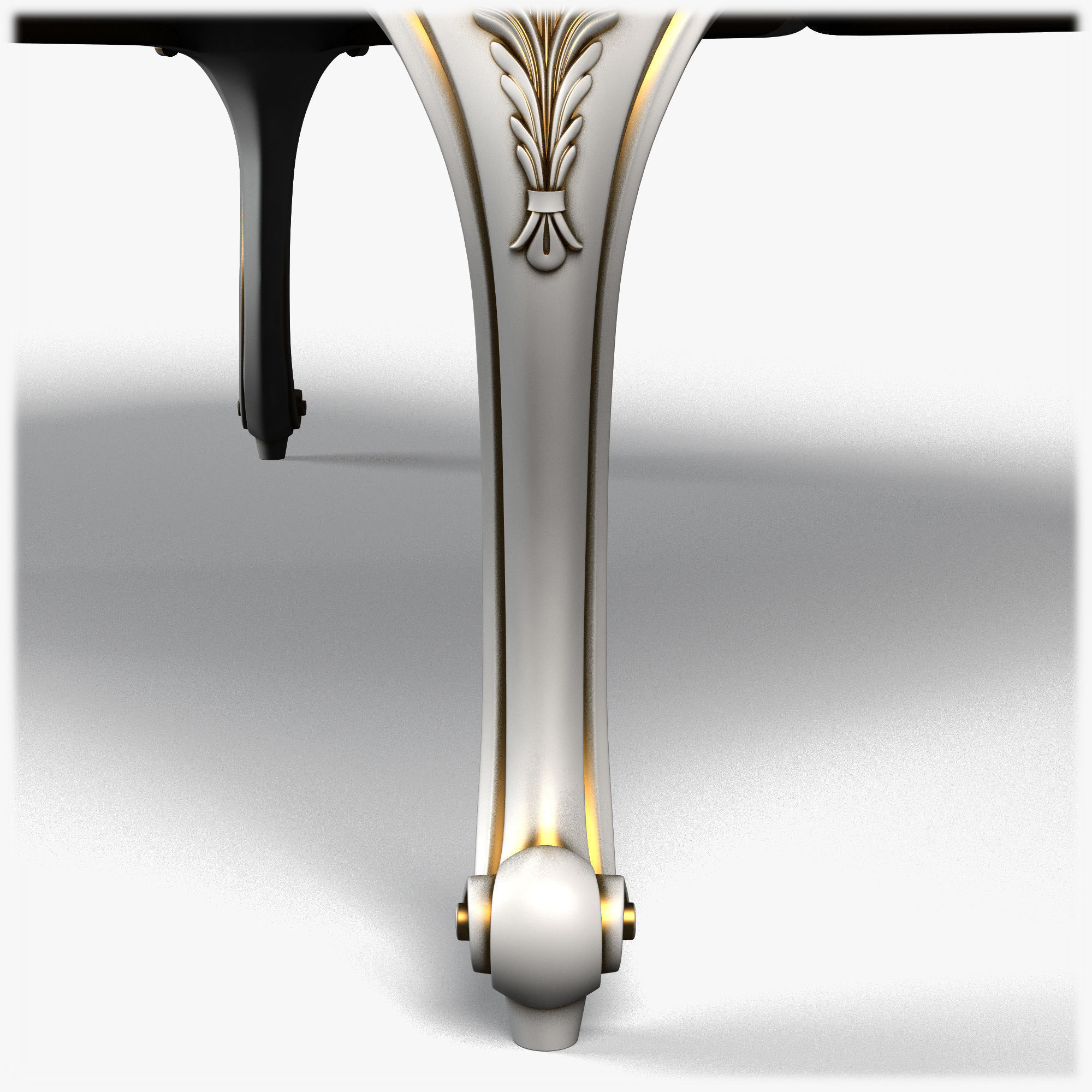 Table0057 ornate coffee table 3D model_7