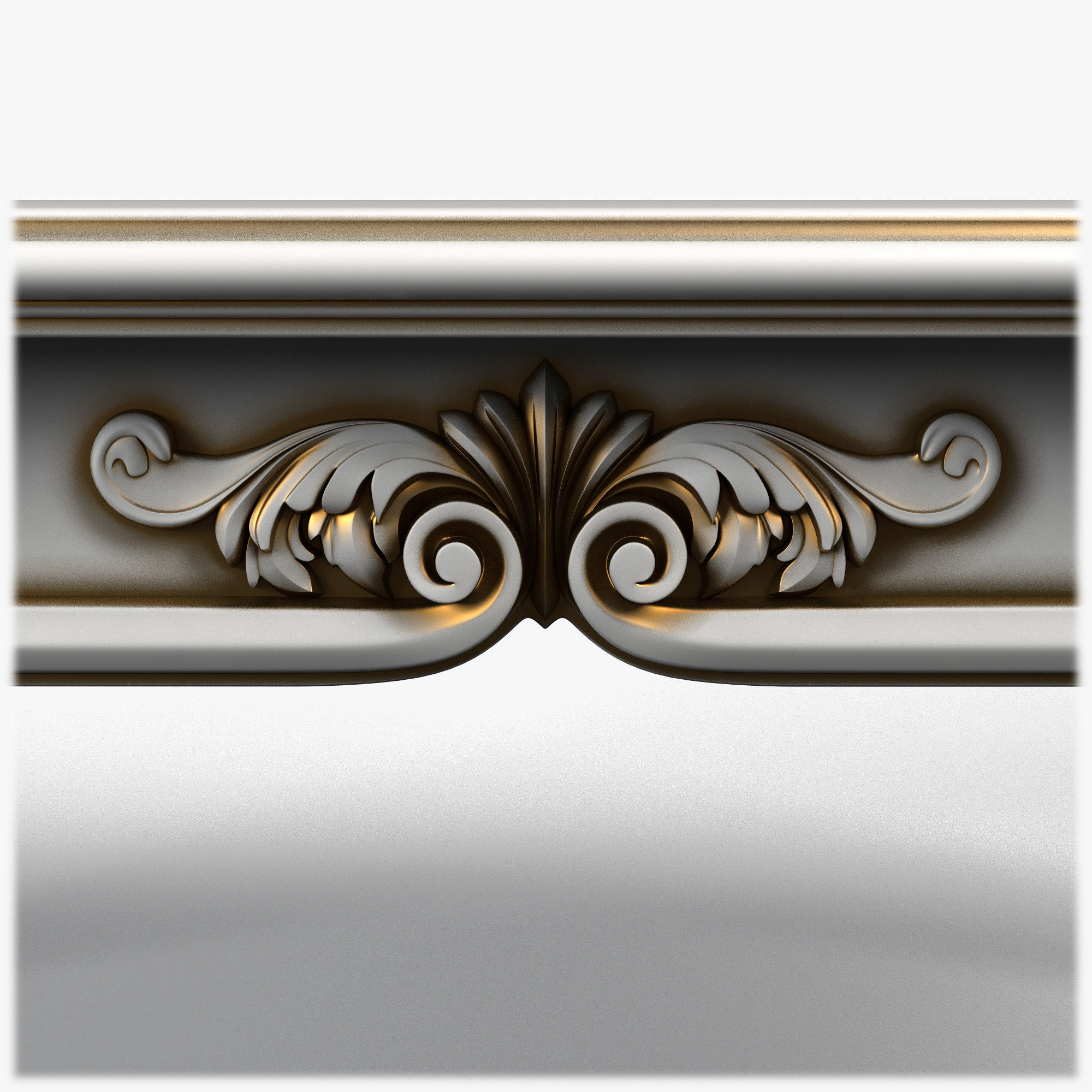 Table0057 ornate coffee table 3D model_5