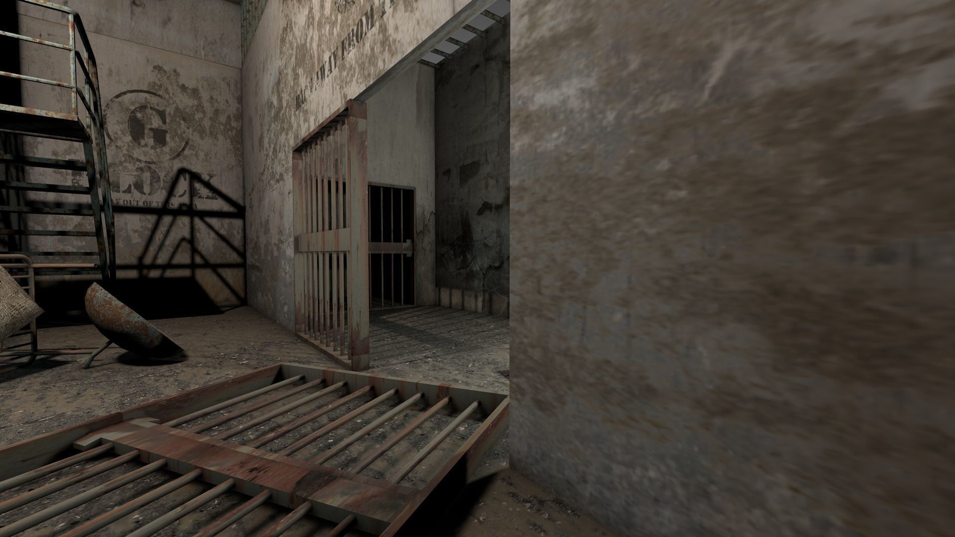 Abandoned Prison Block 3D model_10