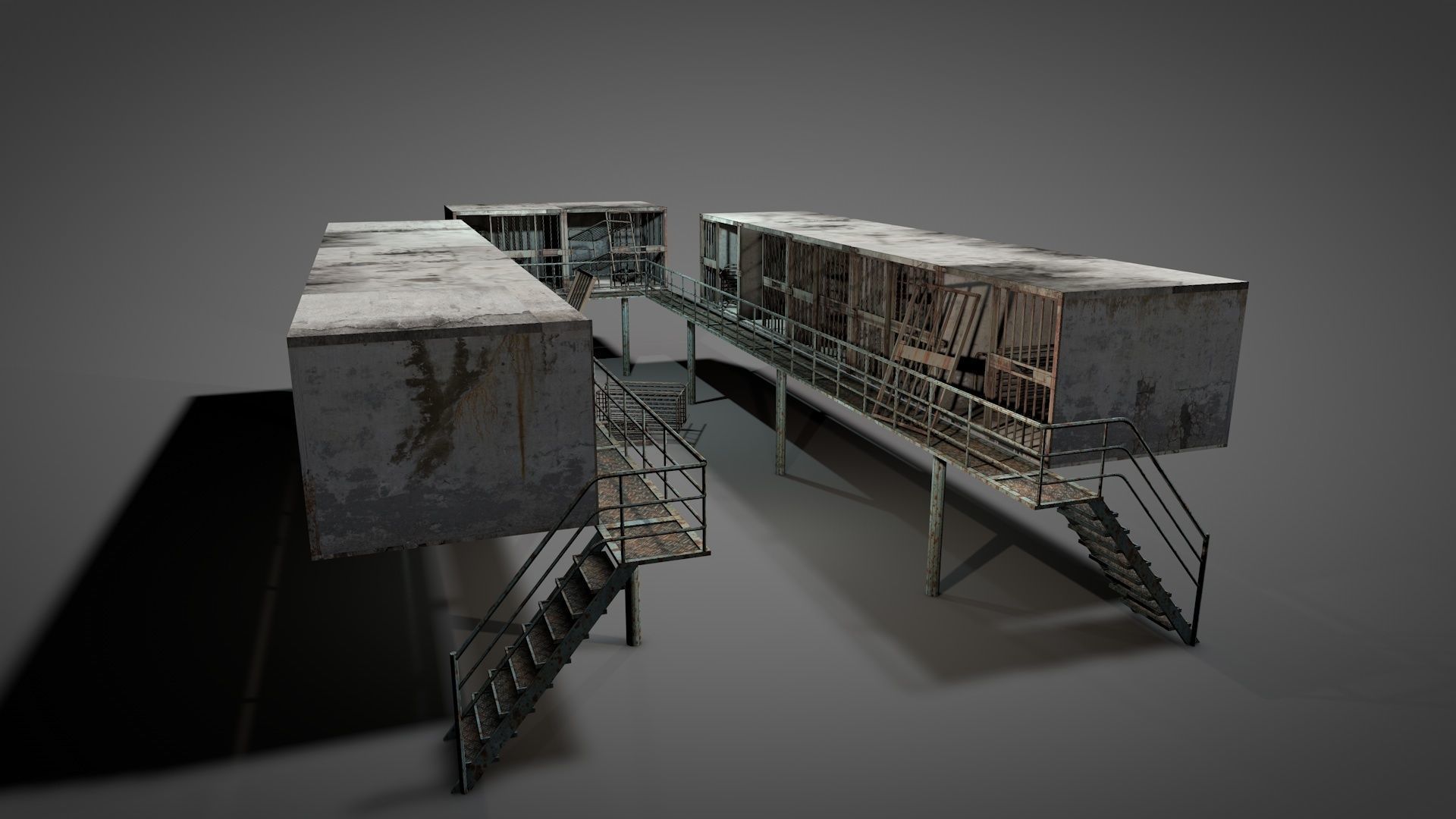 Abandoned Prison Block 3D model_19