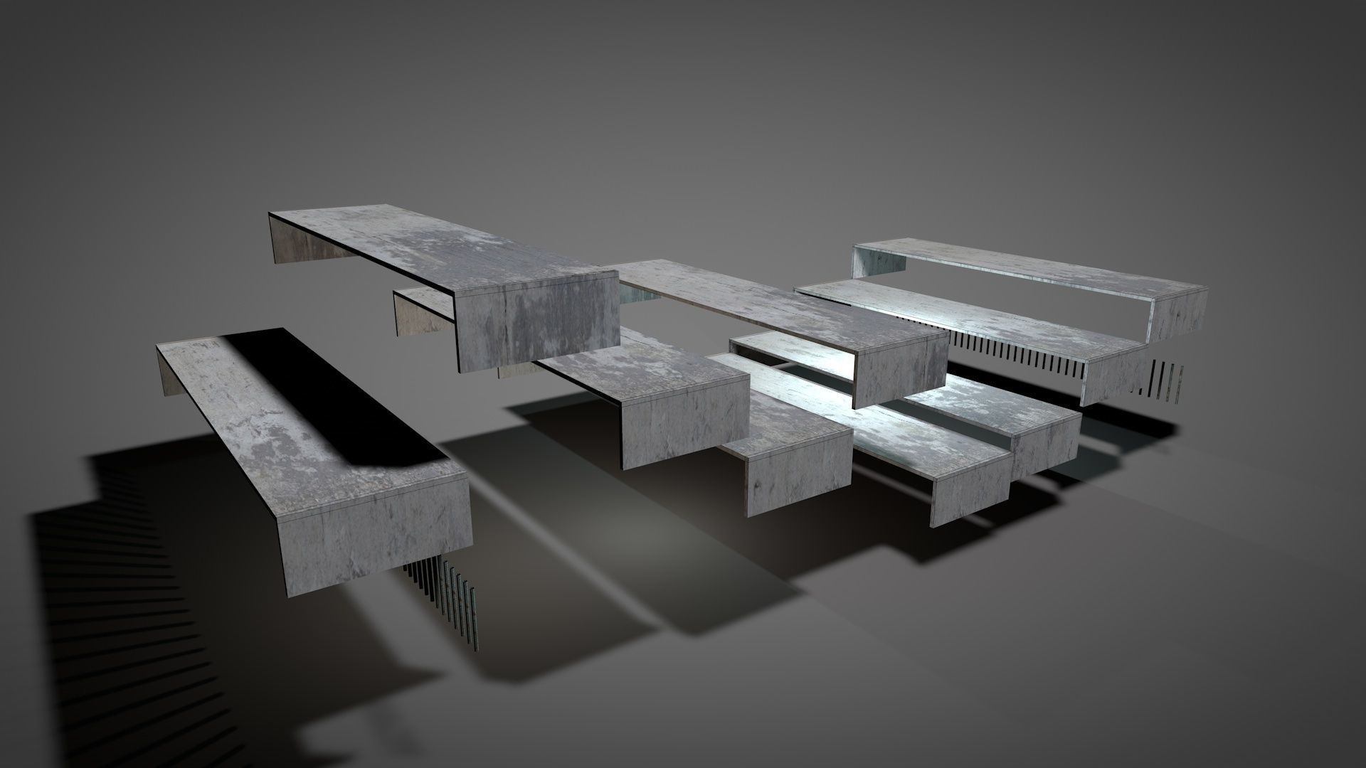 Abandoned Prison Block 3D model_14