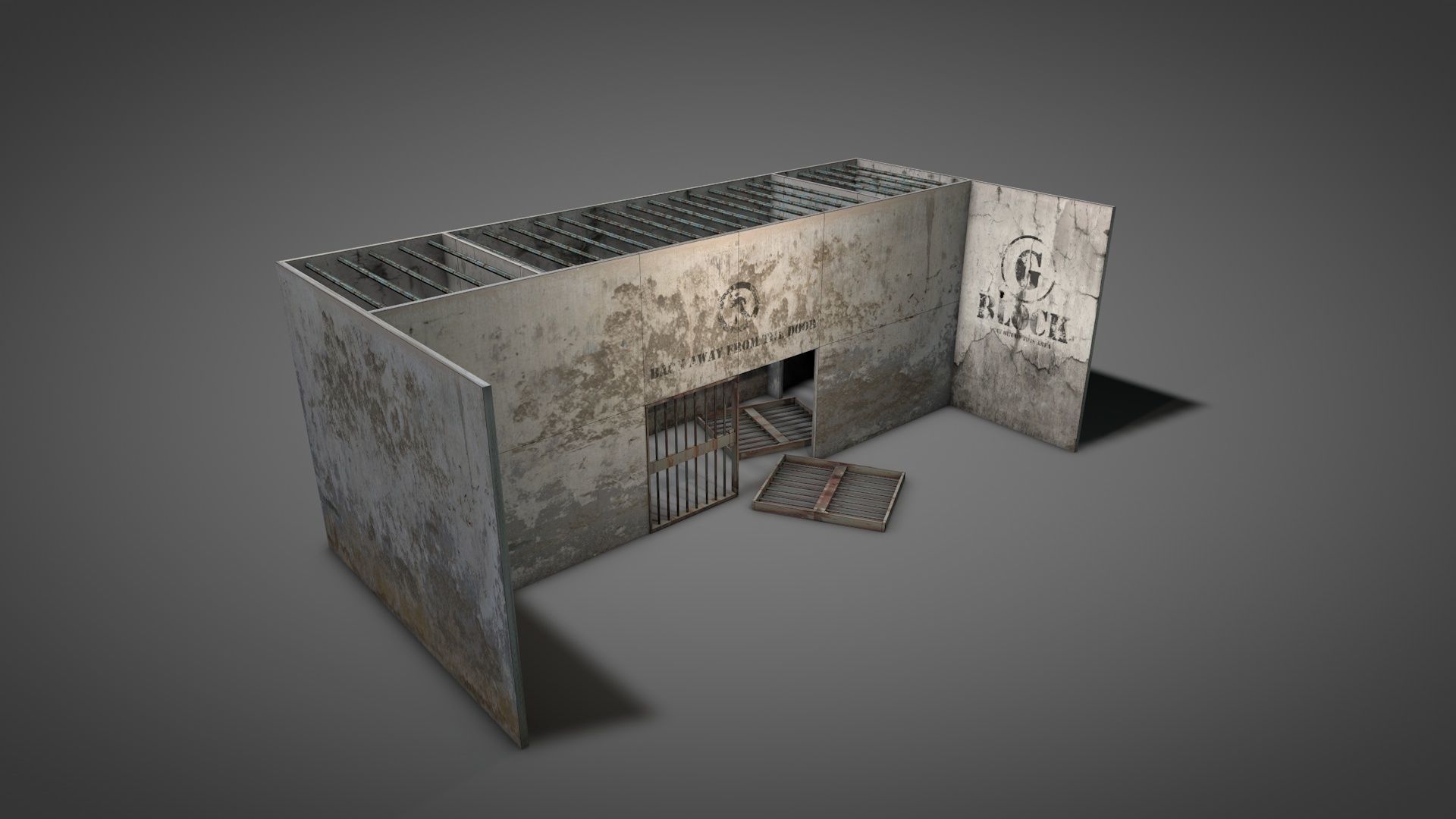 Abandoned Prison Block 3D model_16
