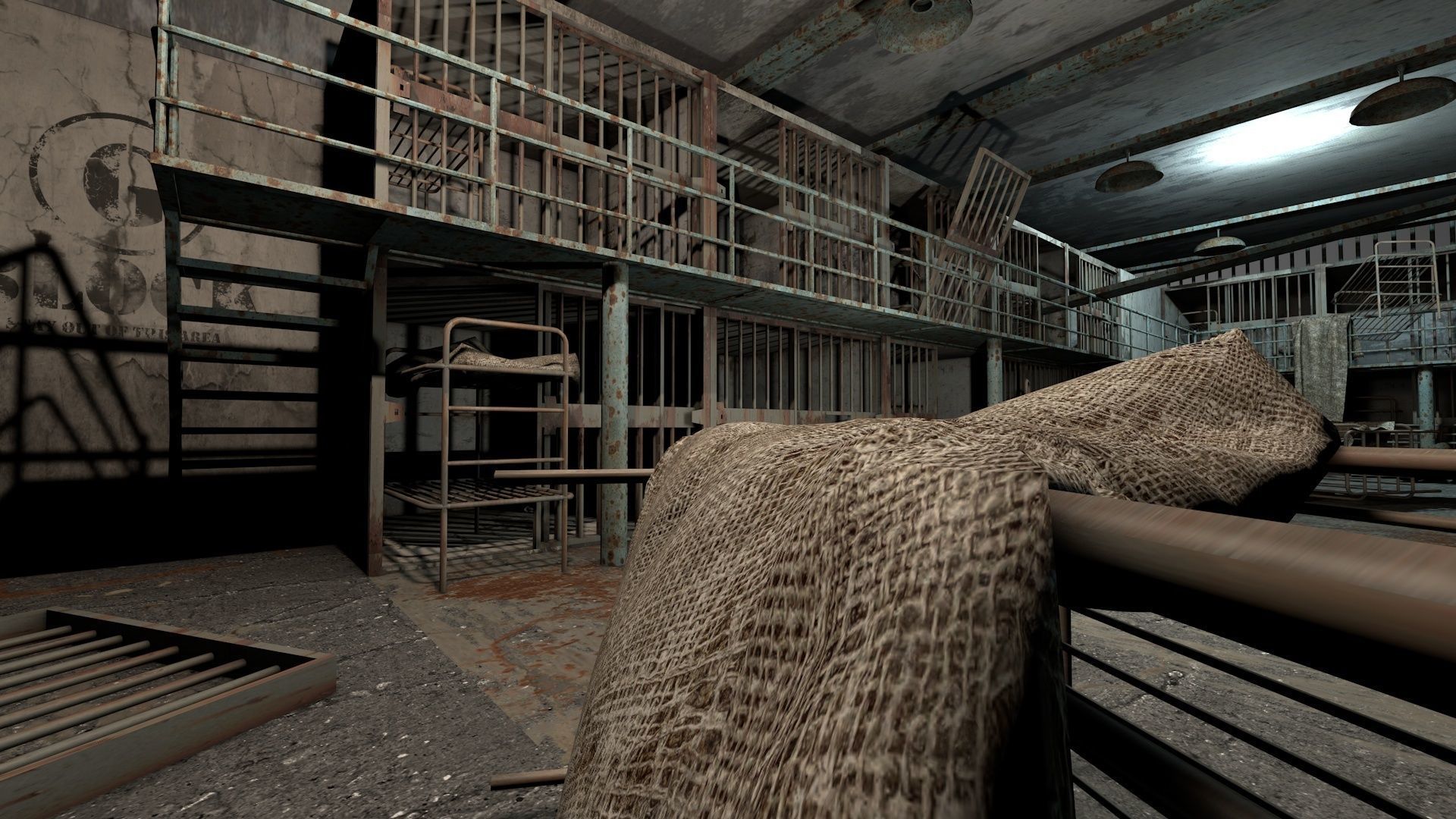 Abandoned Prison Block 3D model_12