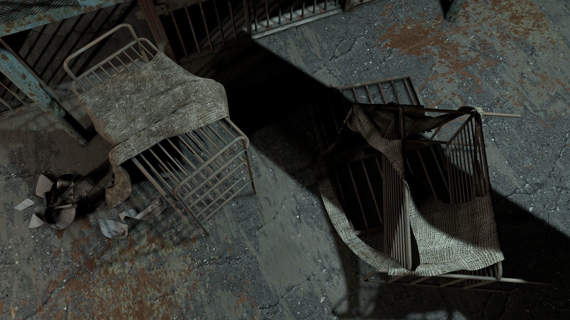 Abandoned Prison Block 3D model_6