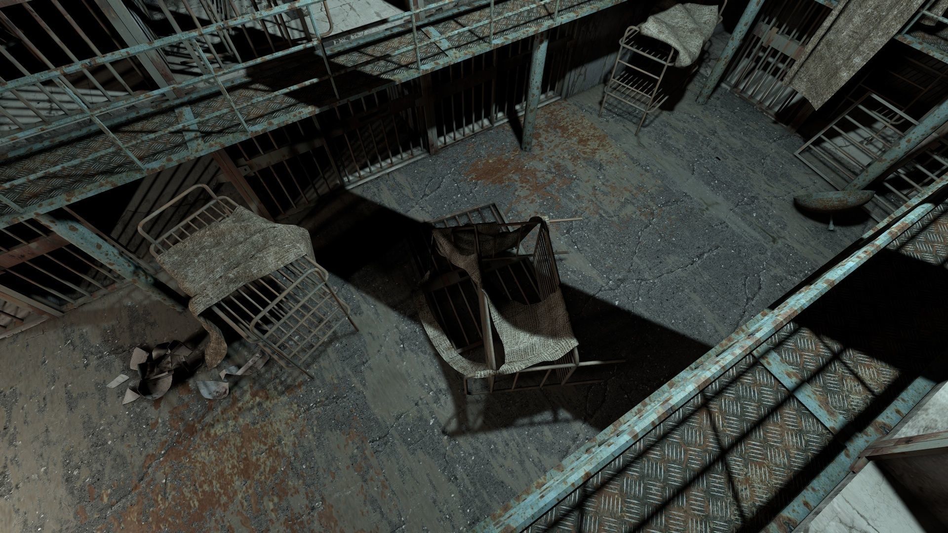 Abandoned Prison Block 3D model_13