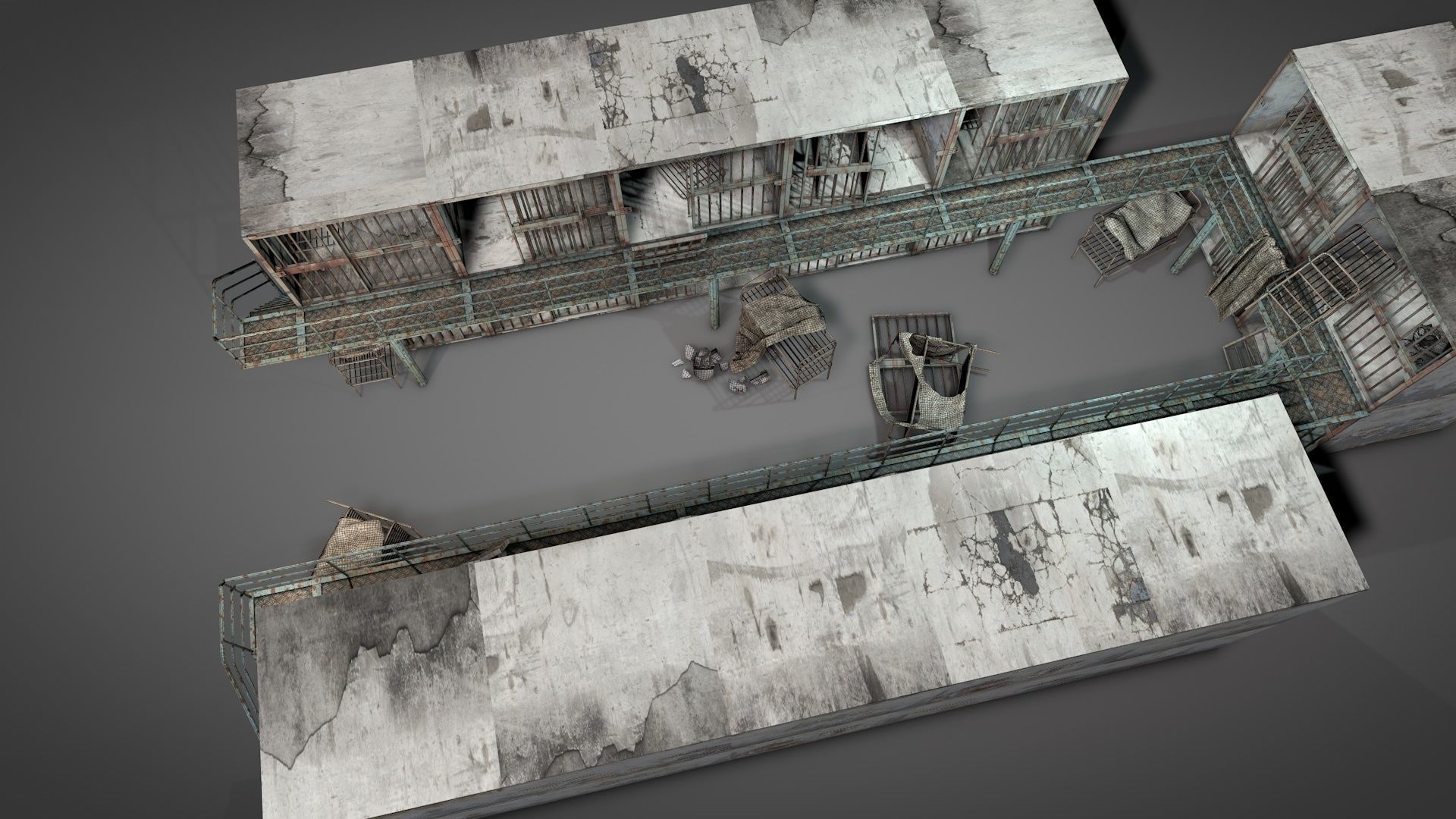 Abandoned Prison Block 3D model_20
