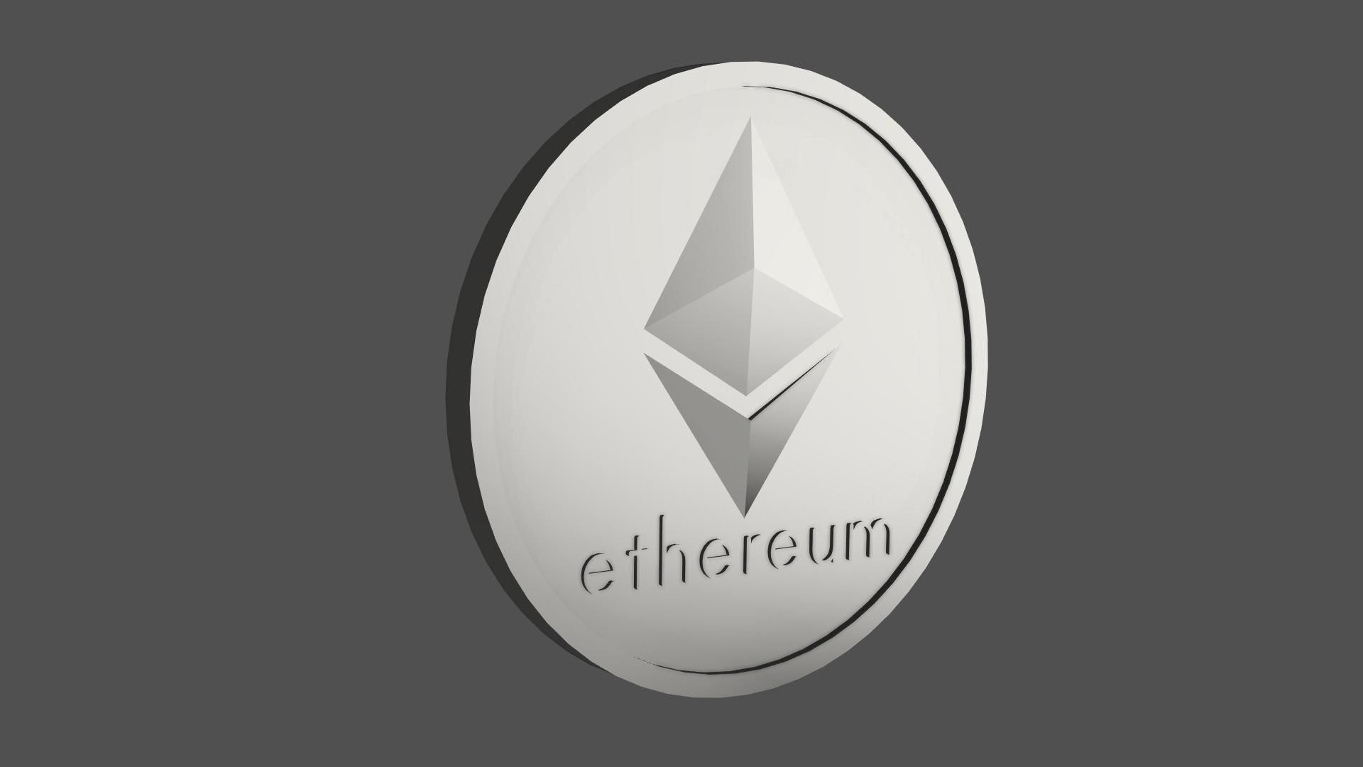 Ethereum Coin 3d Model - Ethereum STL 3d Print 3D print model_1