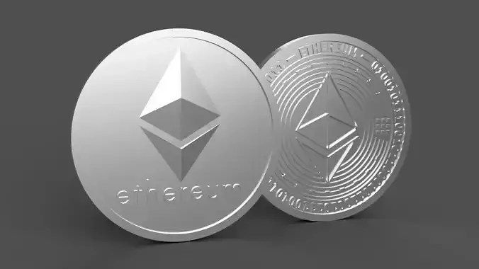 Ethereum Coin 3d Model - Ethereum STL 3d Print 3D print model