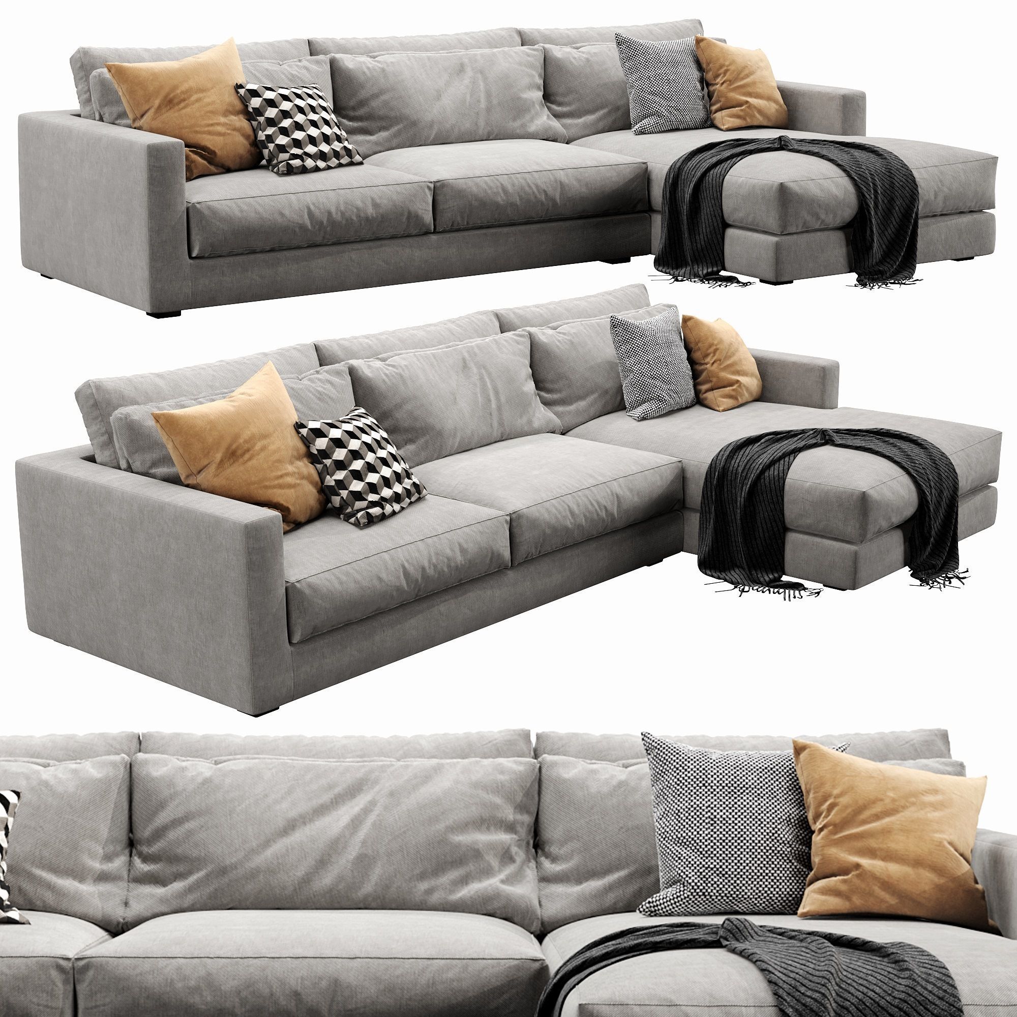 Linteloo mauro chaise lounge 3D model_9