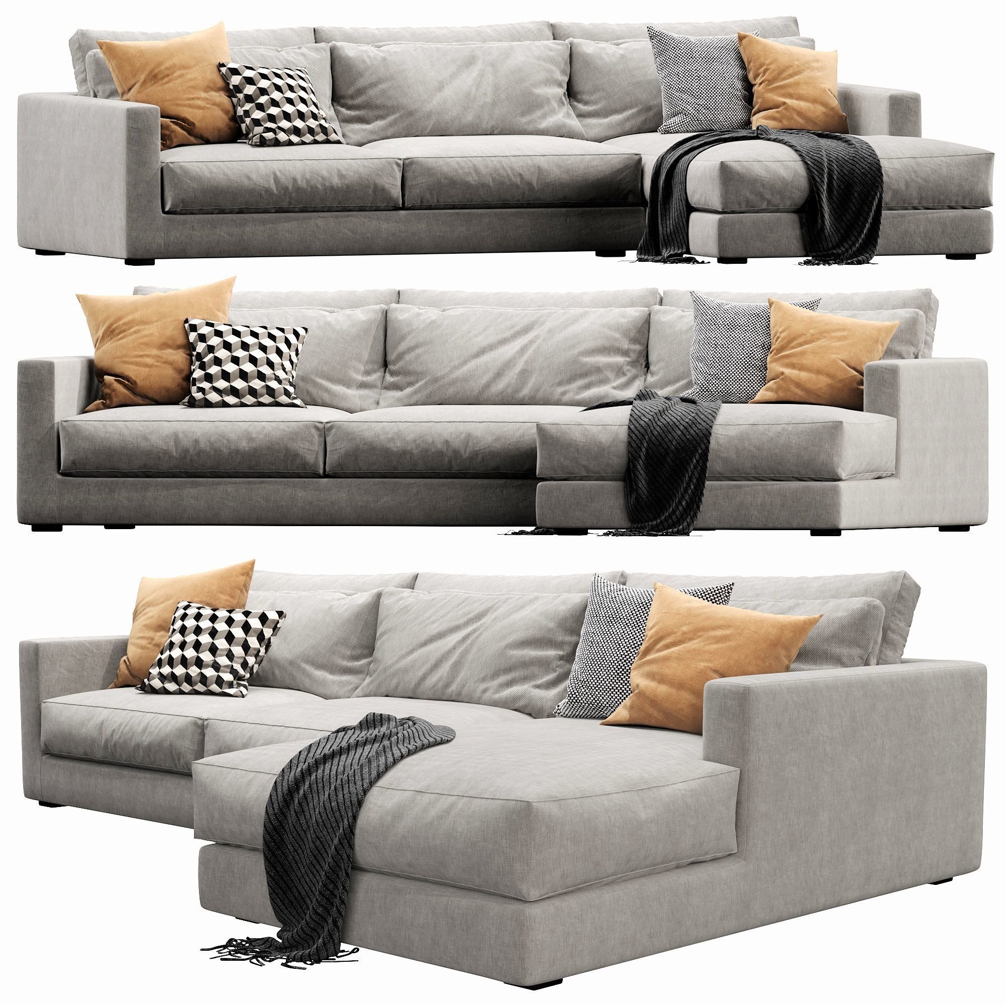 Linteloo mauro chaise lounge 3D model_2