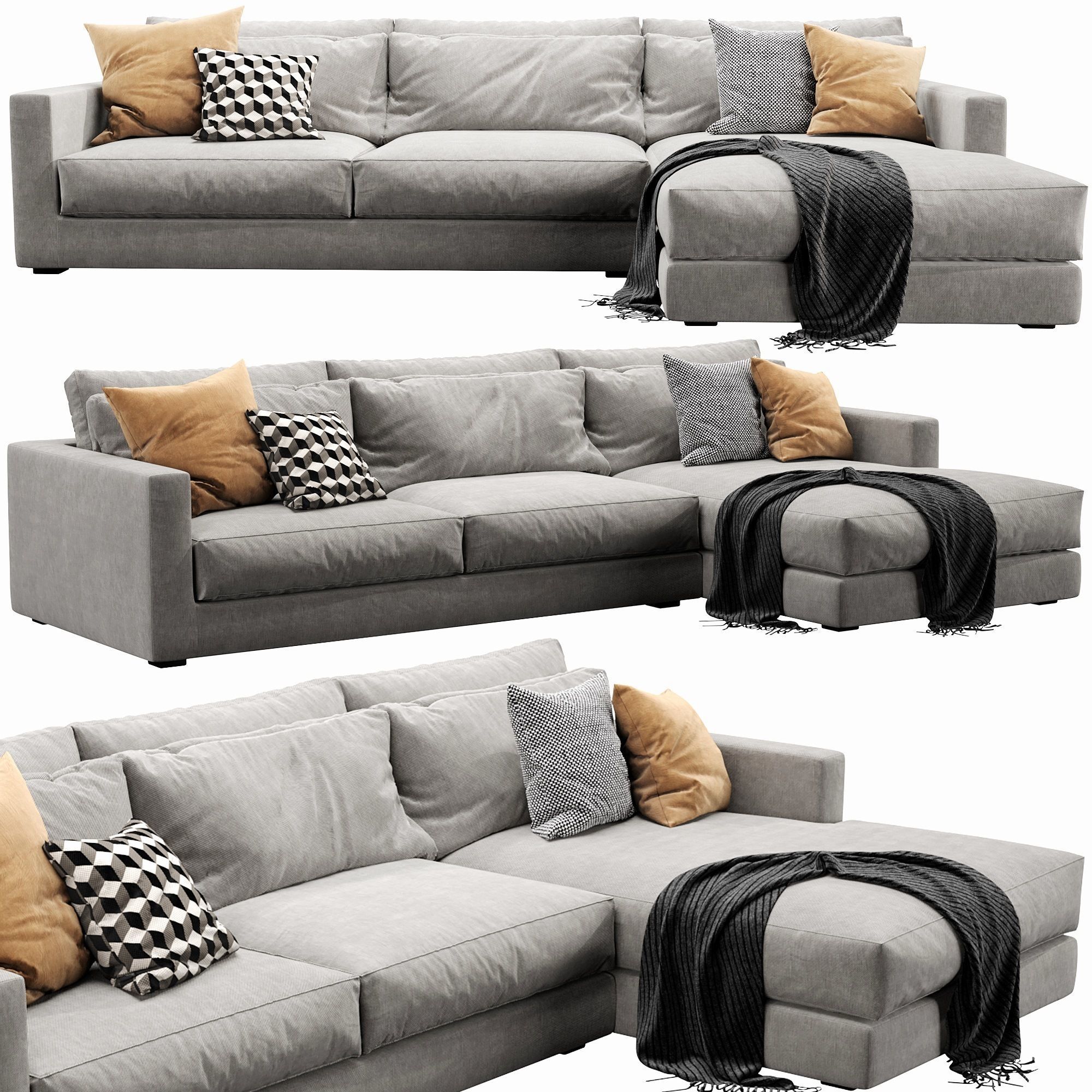 Linteloo mauro chaise lounge 3D model_1