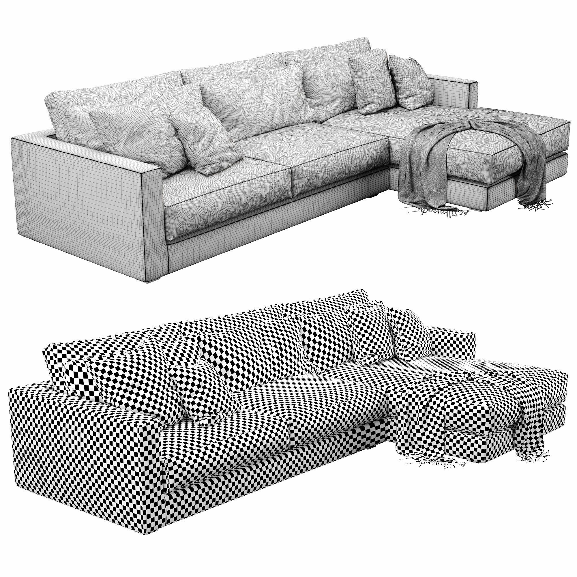 Linteloo mauro chaise lounge 3D model_3