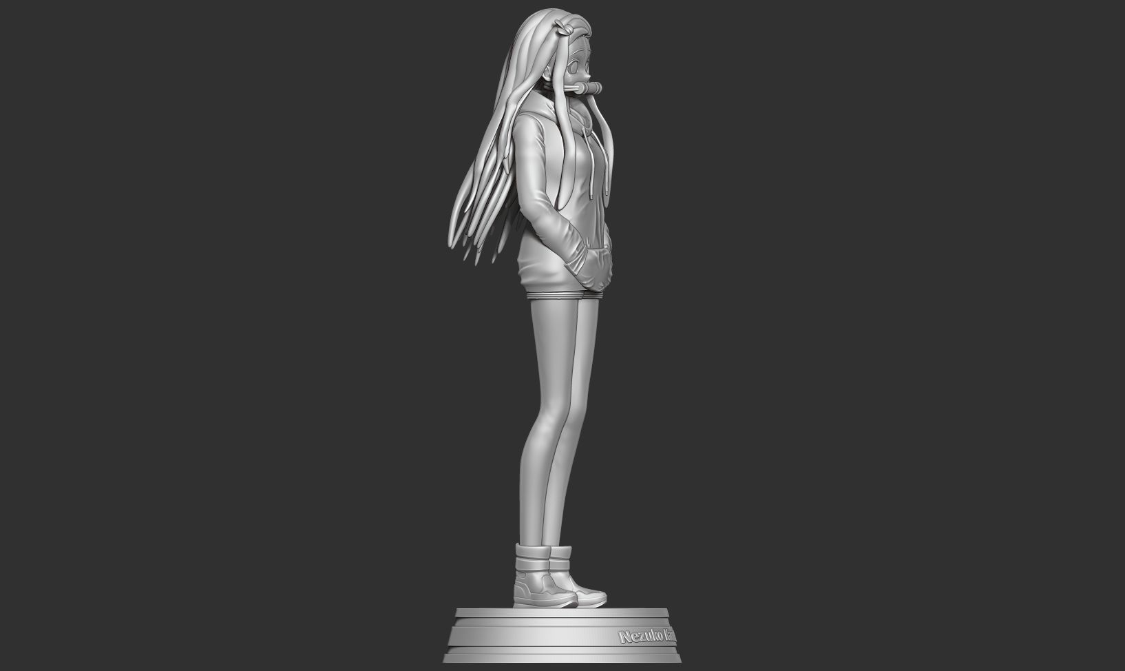 Nezuko Kamado - Demon Slayer Fanart 3D print model_14