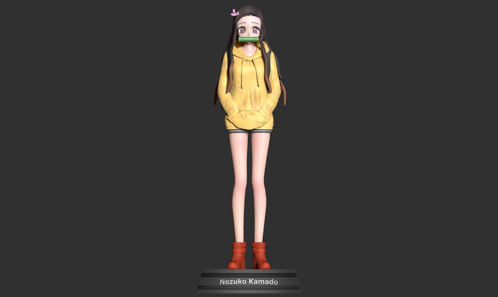 Nezuko Kamado - Demon Slayer Fanart 3D print model_9