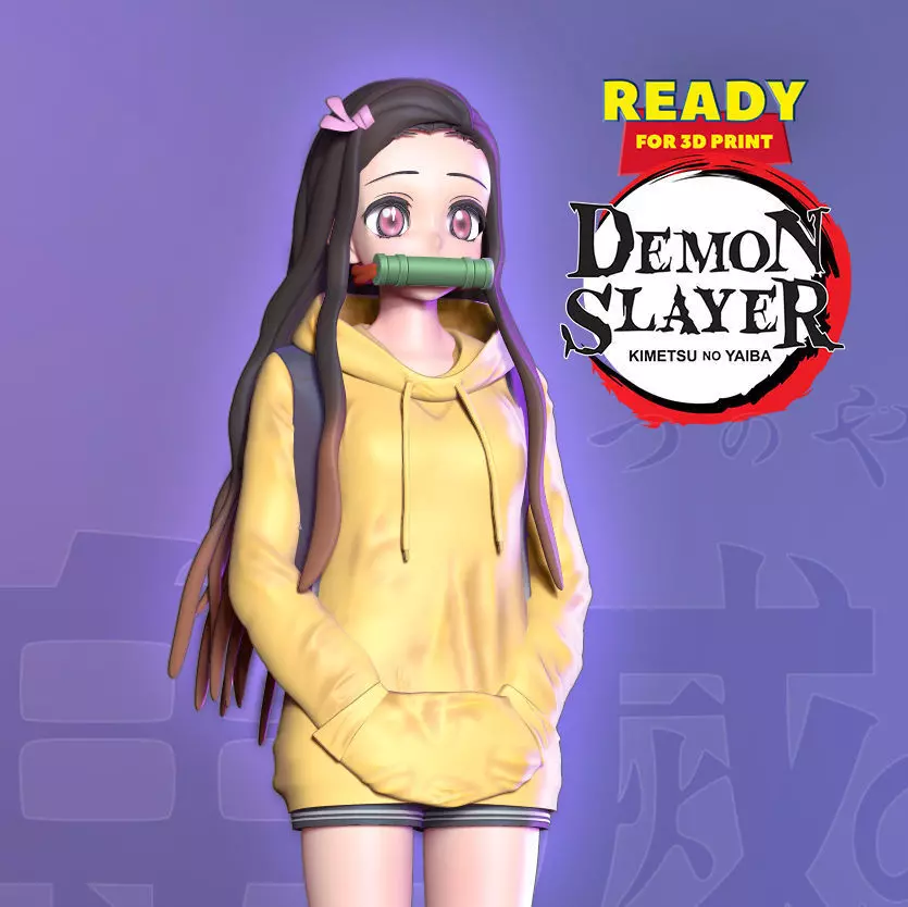Nezuko Kamado - Demon Slayer Fanart 3D print model_0