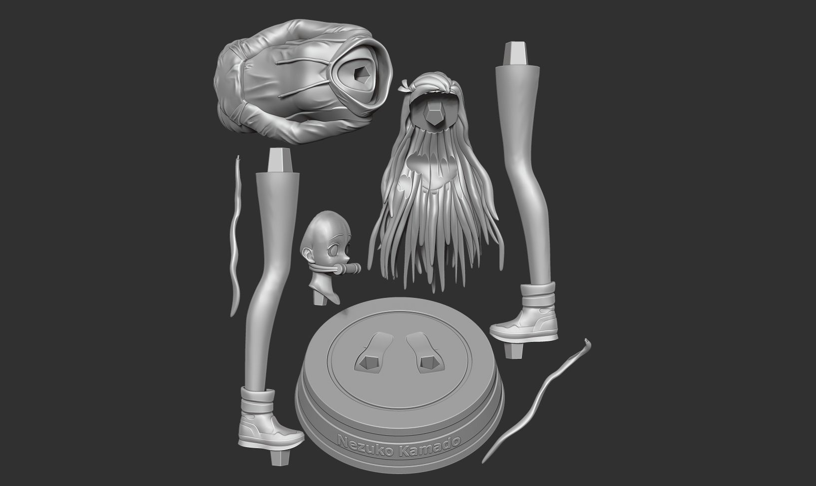 Nezuko Kamado - Demon Slayer Fanart 3D print model_2