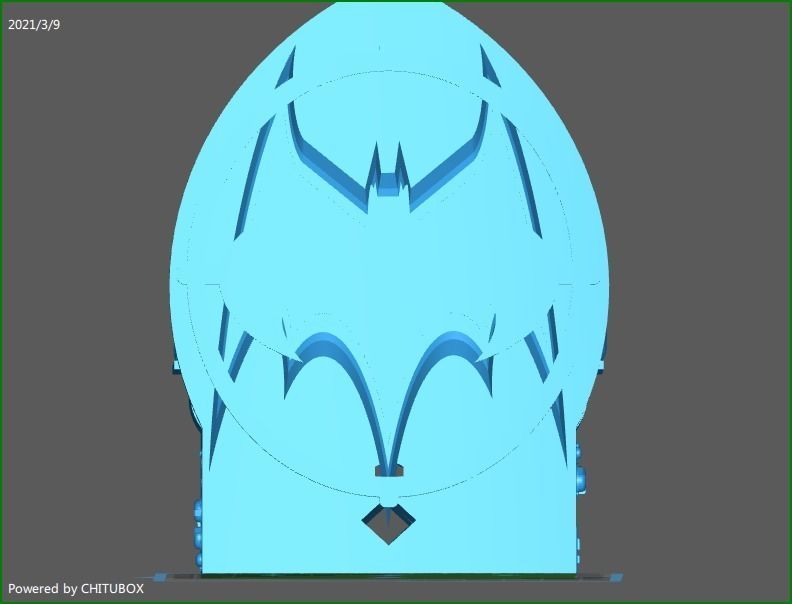 Evil Batman Throne 3D print model_3