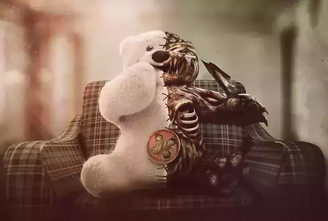 Monokuma zombie teddy bear