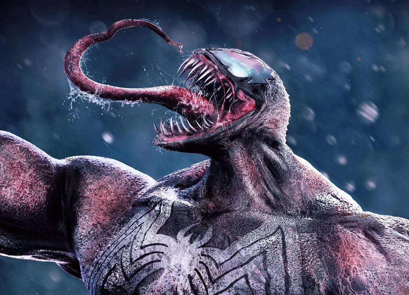 Venom marvel wallpaper 3D model