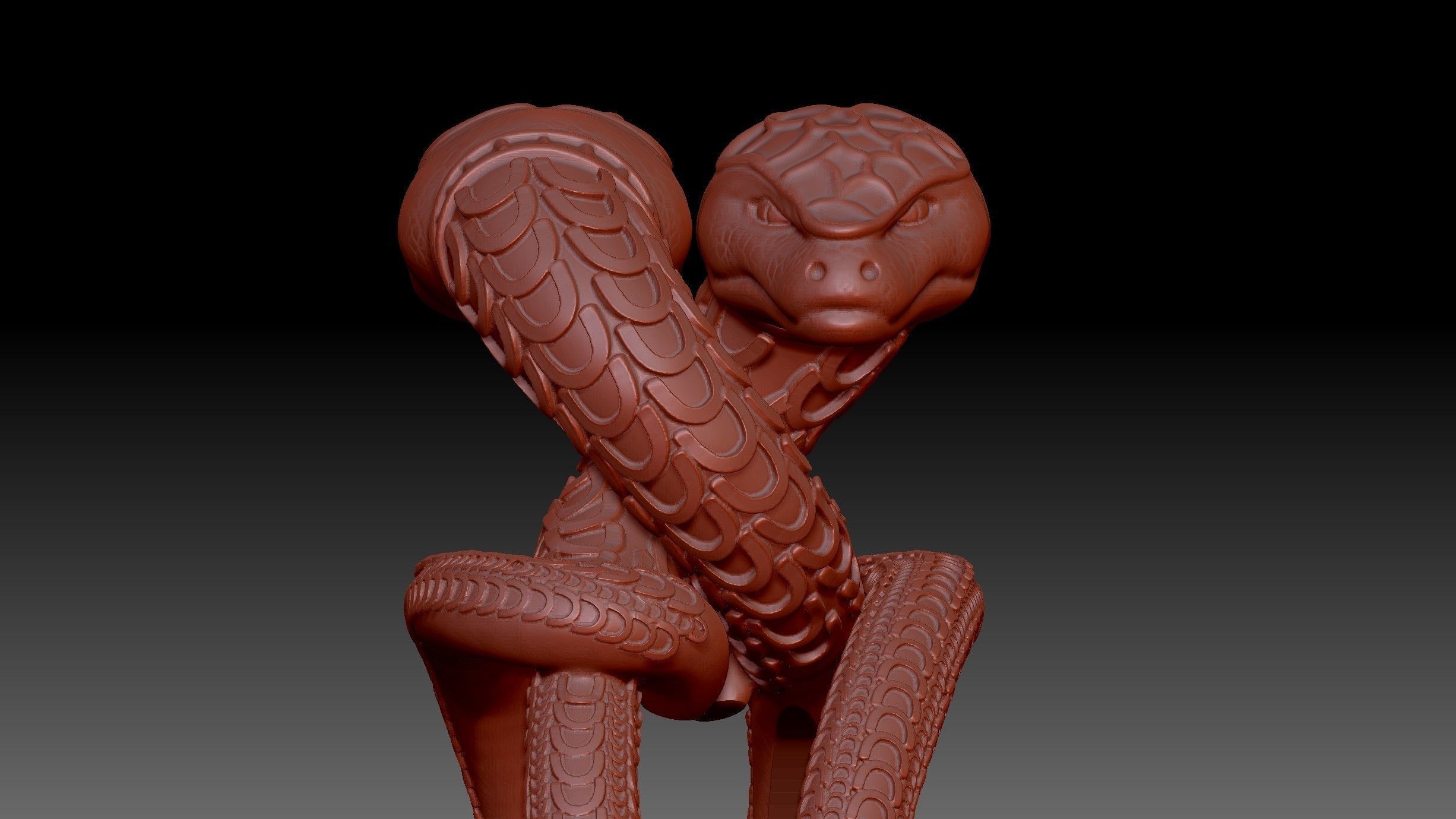 Snake Jewelry Ring 3d print model  3D model_3