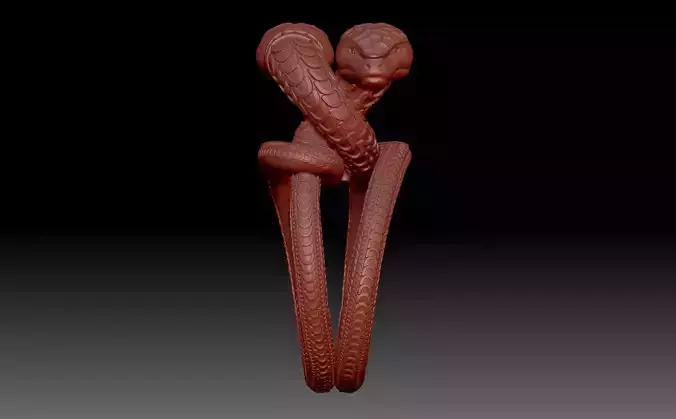 Snake Jewelry Ring 3d print model 