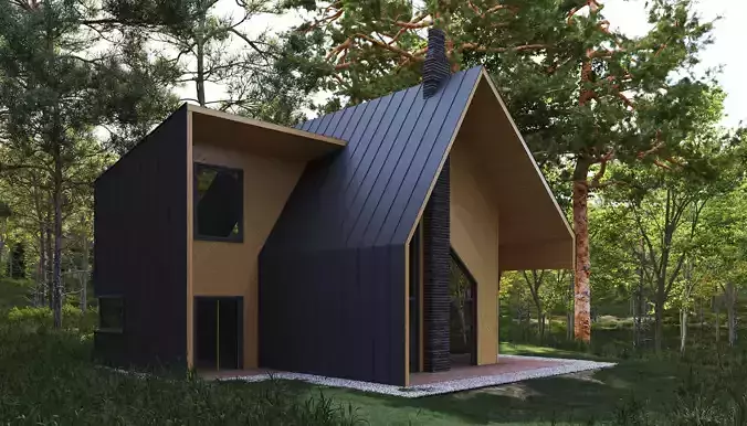 house exteriors visual visualisation 3d 3dmax