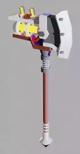 Steampunk or Sci-fi battle axe