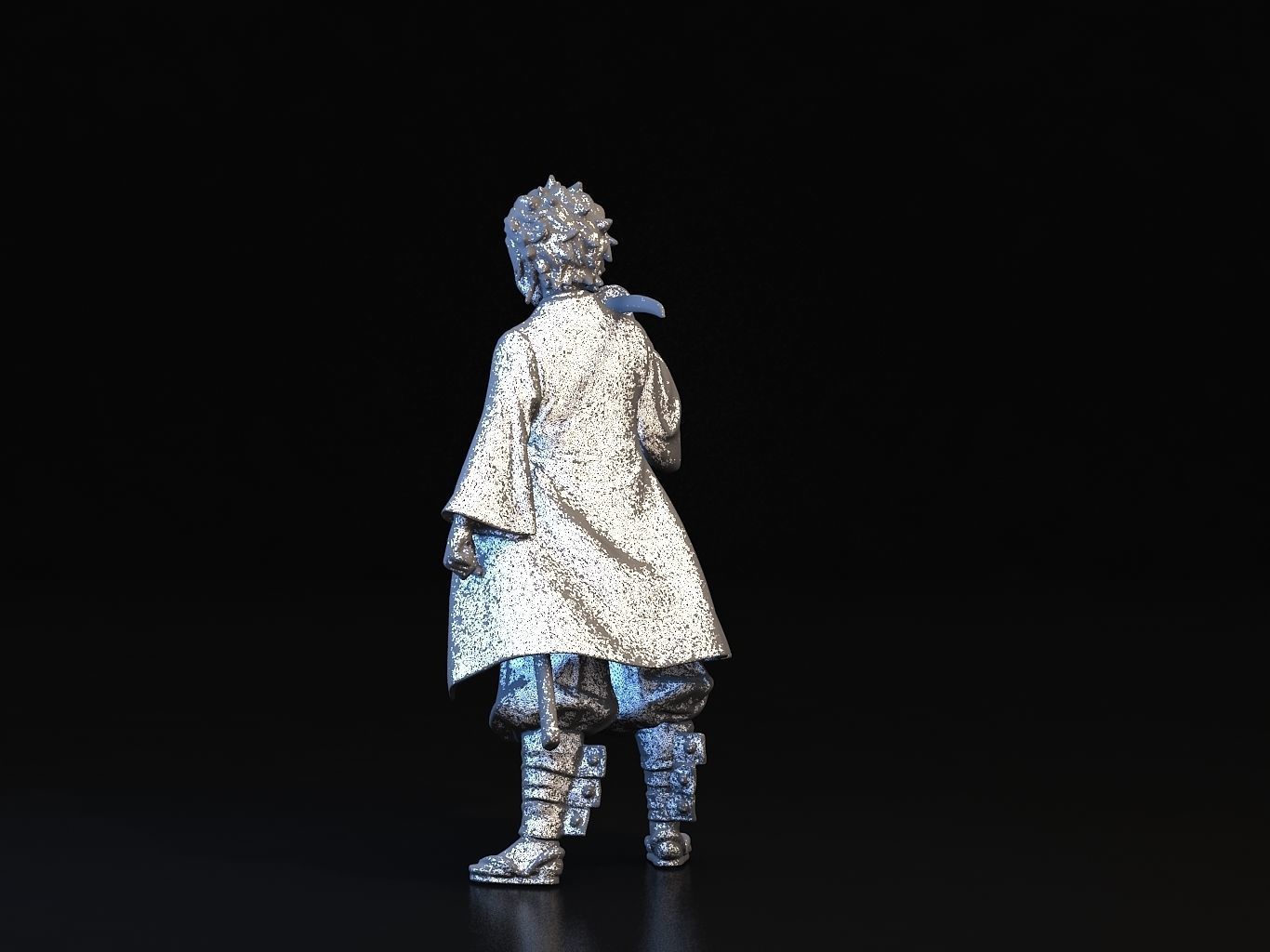 TANJIRO 3D person holding sword 3D model_27