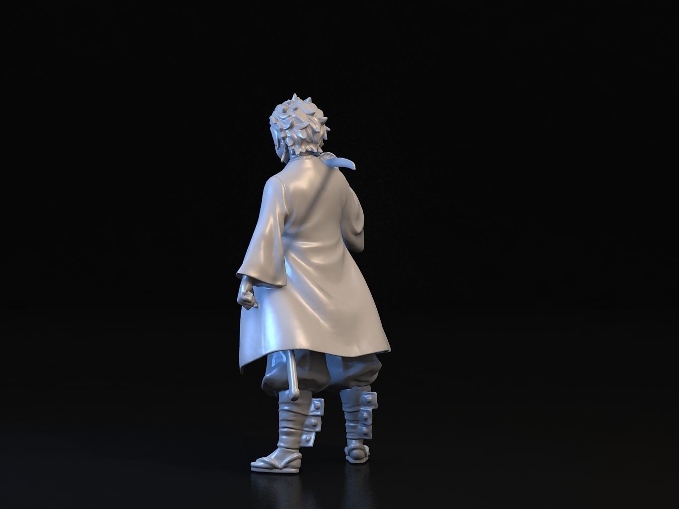 TANJIRO 3D person holding sword 3D model_18
