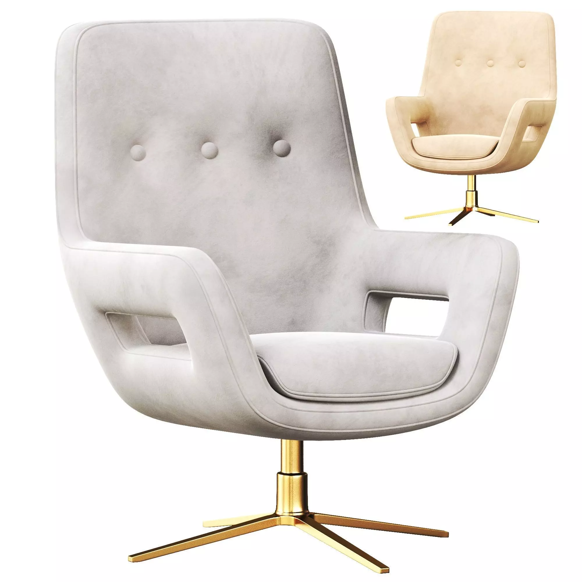 Swivel Chair Flavio 3D model