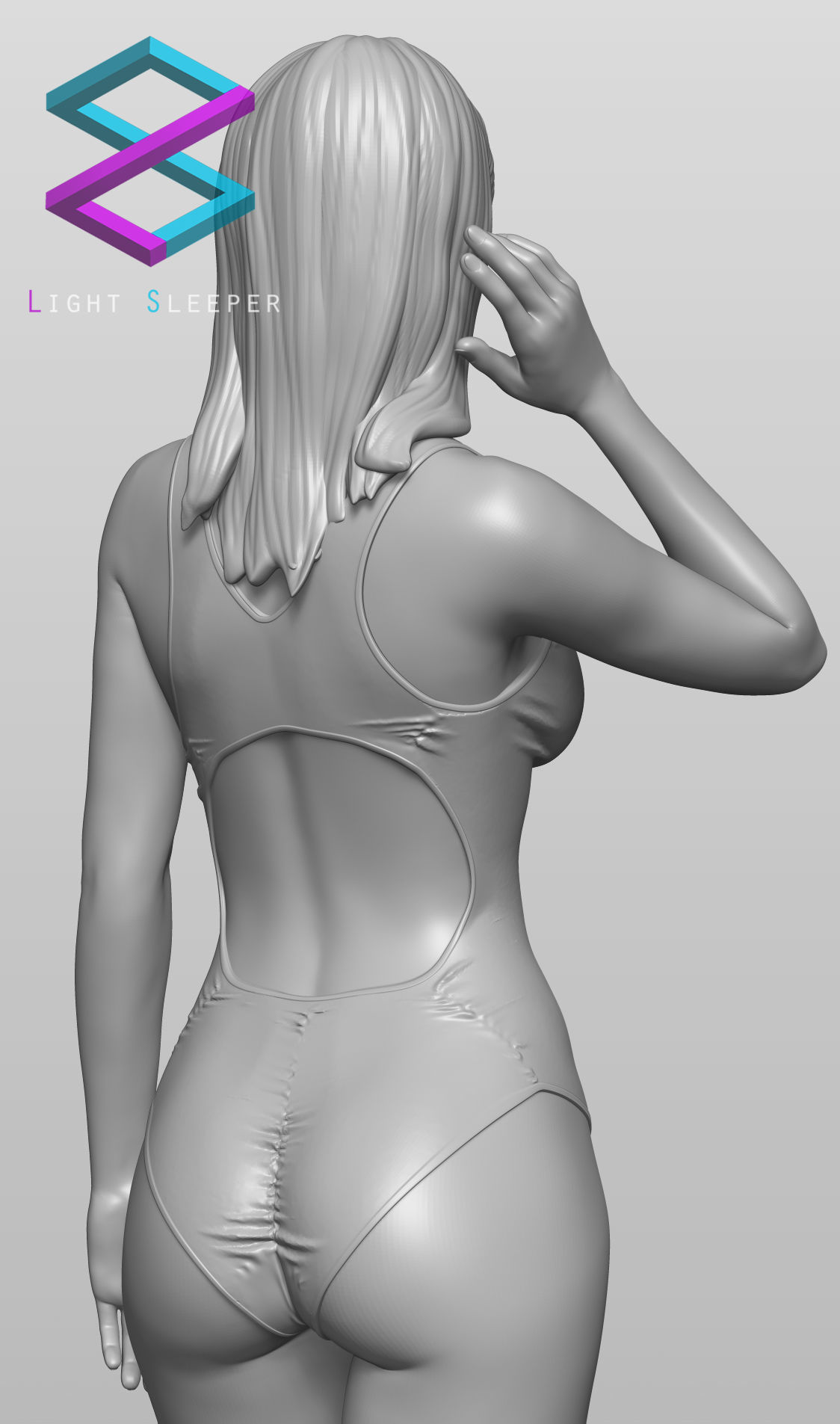 Swimsuit Girl 3D print model_6