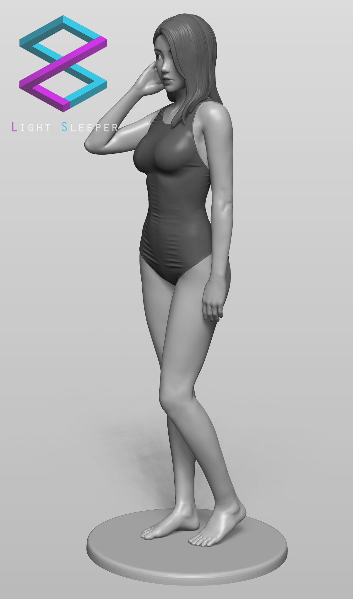 Swimsuit Girl 3D print model_1